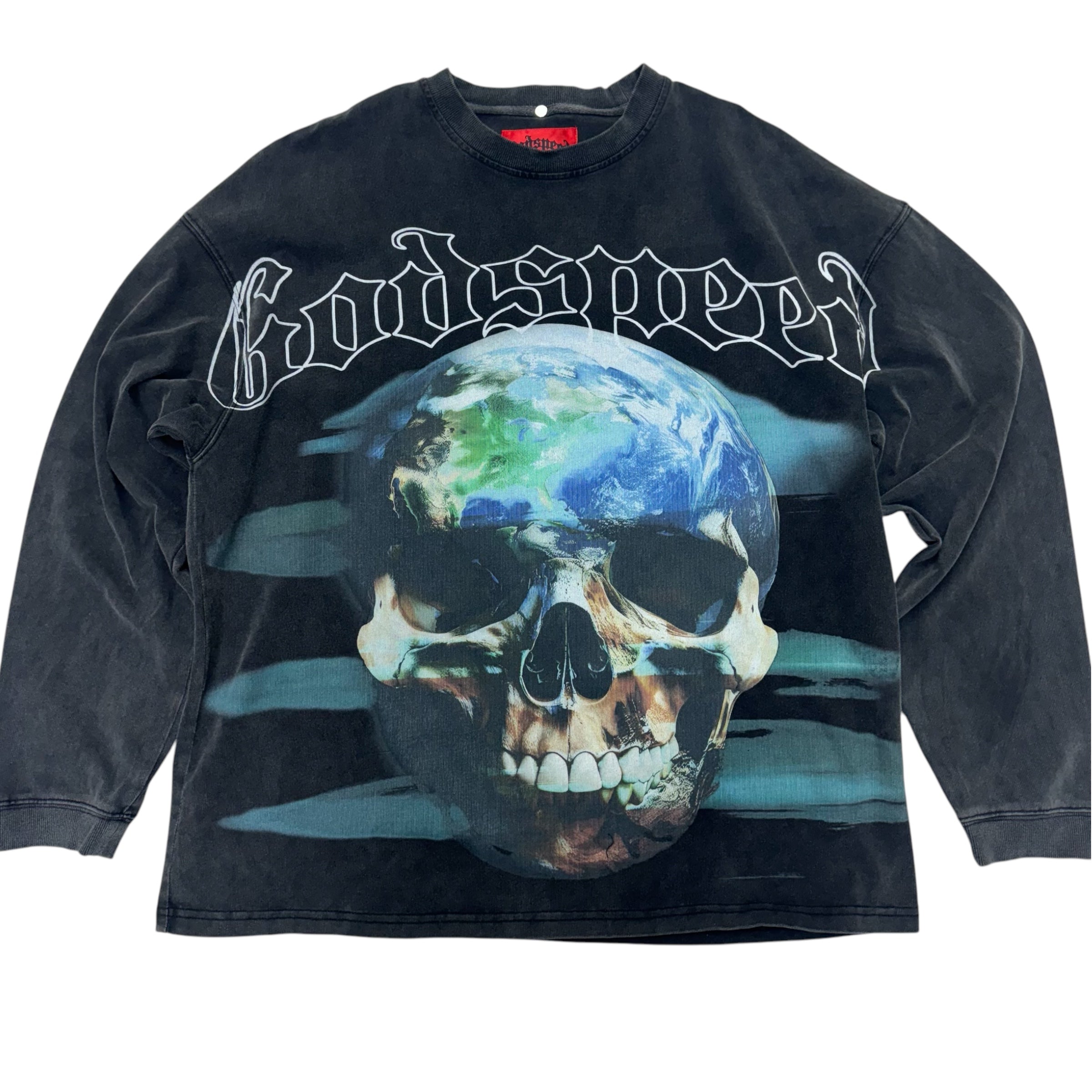 Godspeed skull Island Long Sleeve Tee black Charcoal