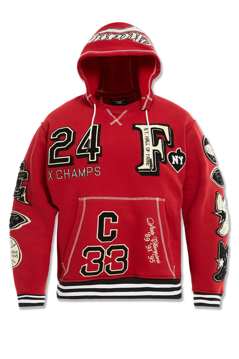 JC Hall Of Fame Hoodie Deep Red 8835