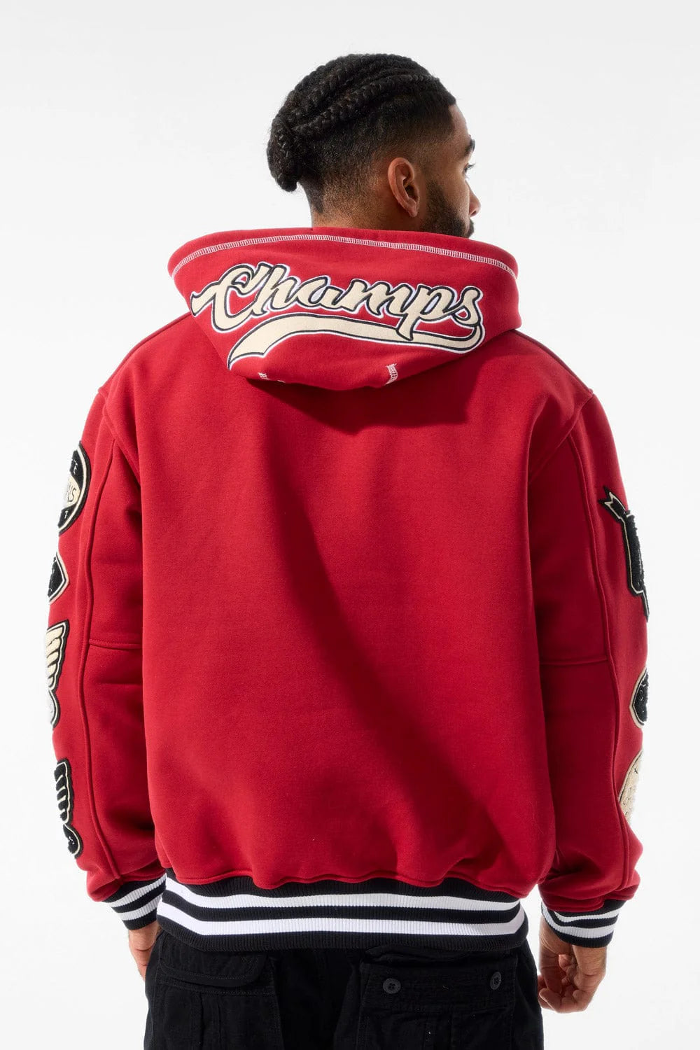 JC Hall Of Fame Hoodie Deep Red 8835