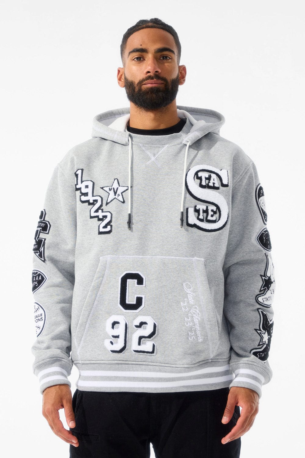 JC State Champs Hoodie H Grey 8834