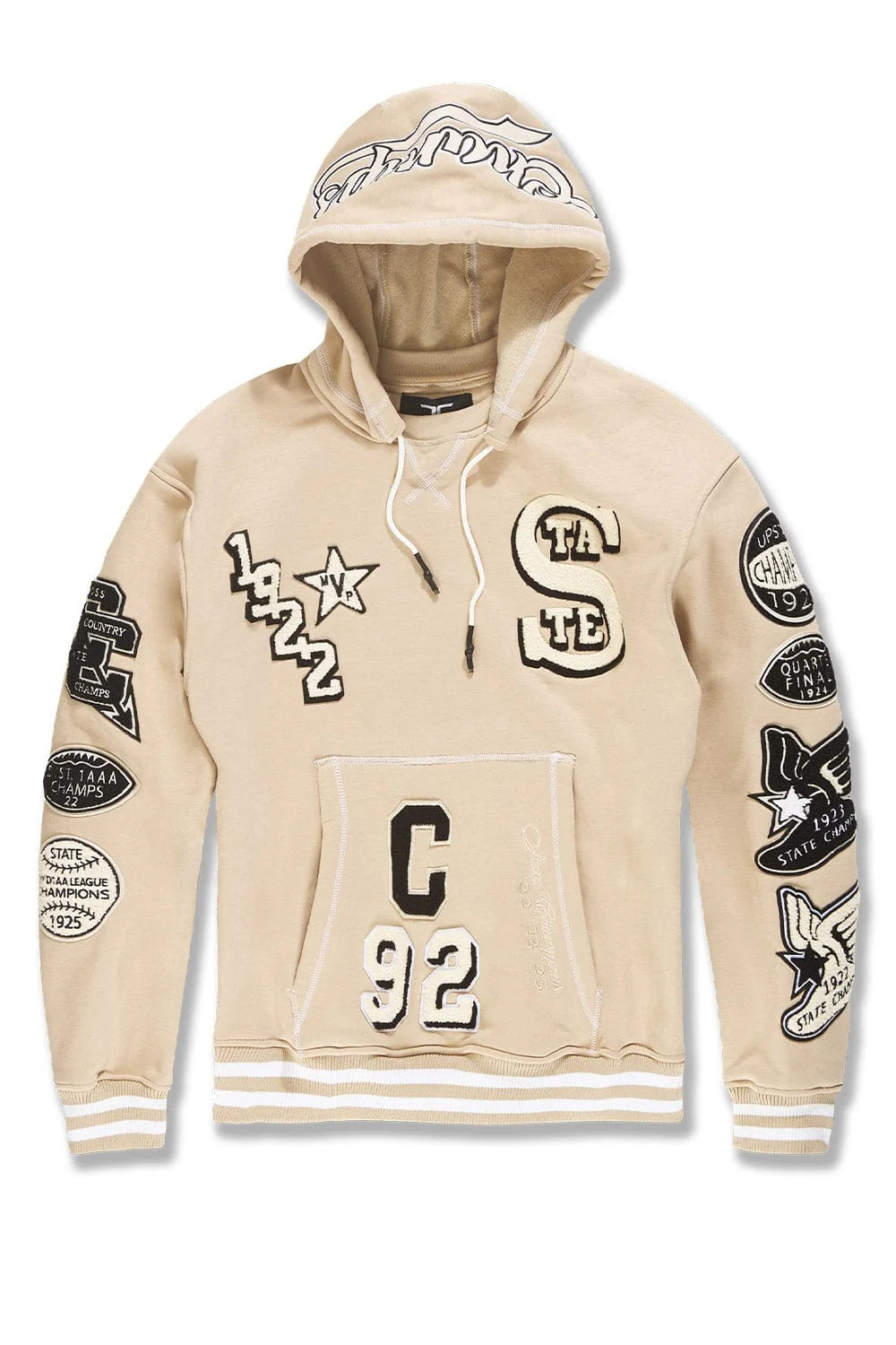 JC State champs Hoodie khaki 8834