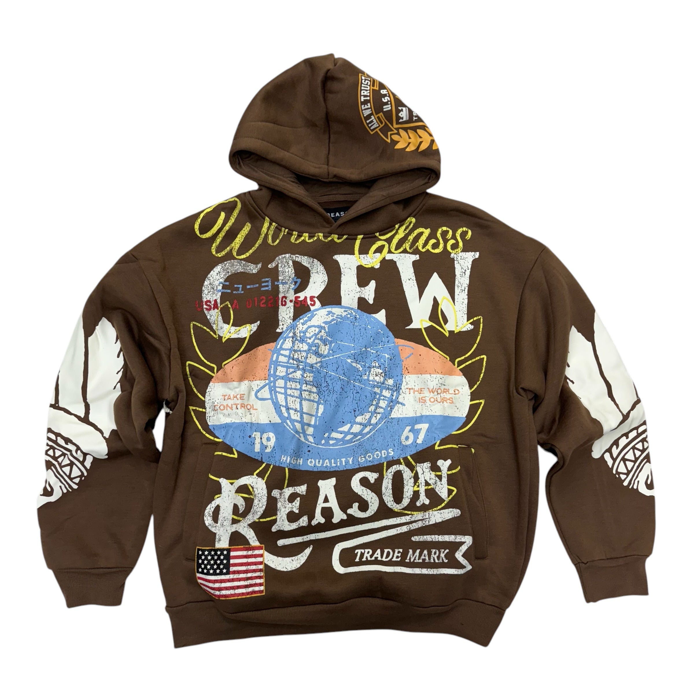 Reason Hoodie Brown FJ24-43