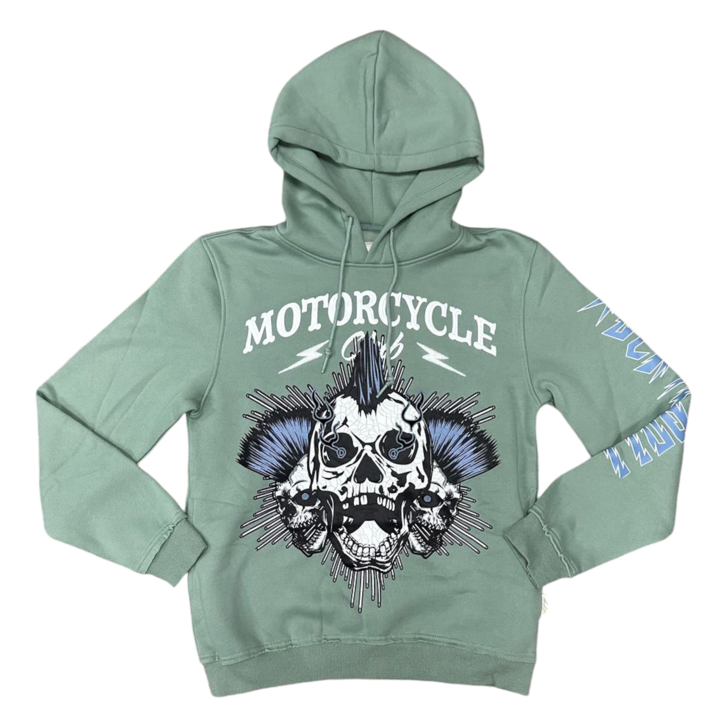 Motorcycle Club hoodie Green 254