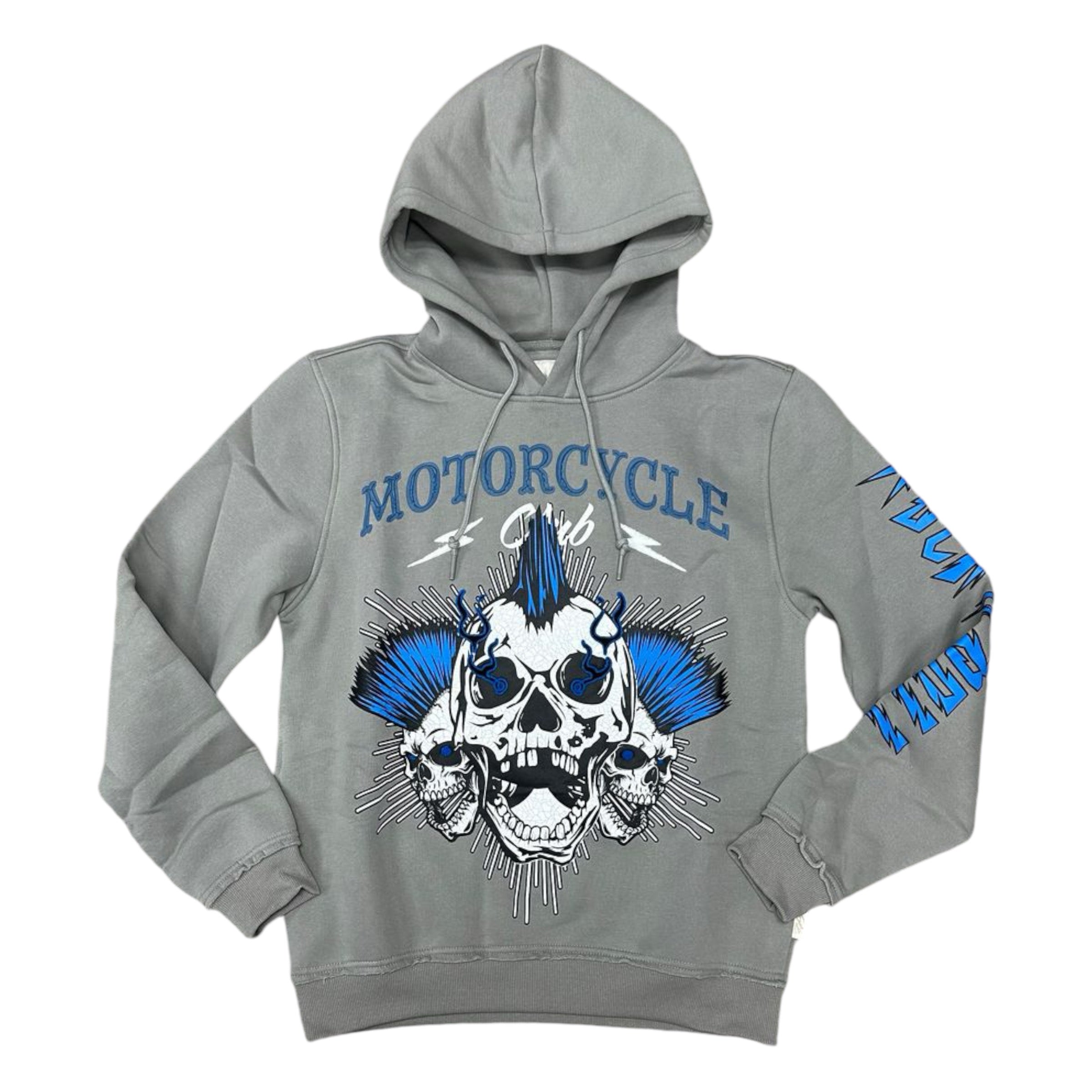 Motorcycle Club hoodie Grey  254