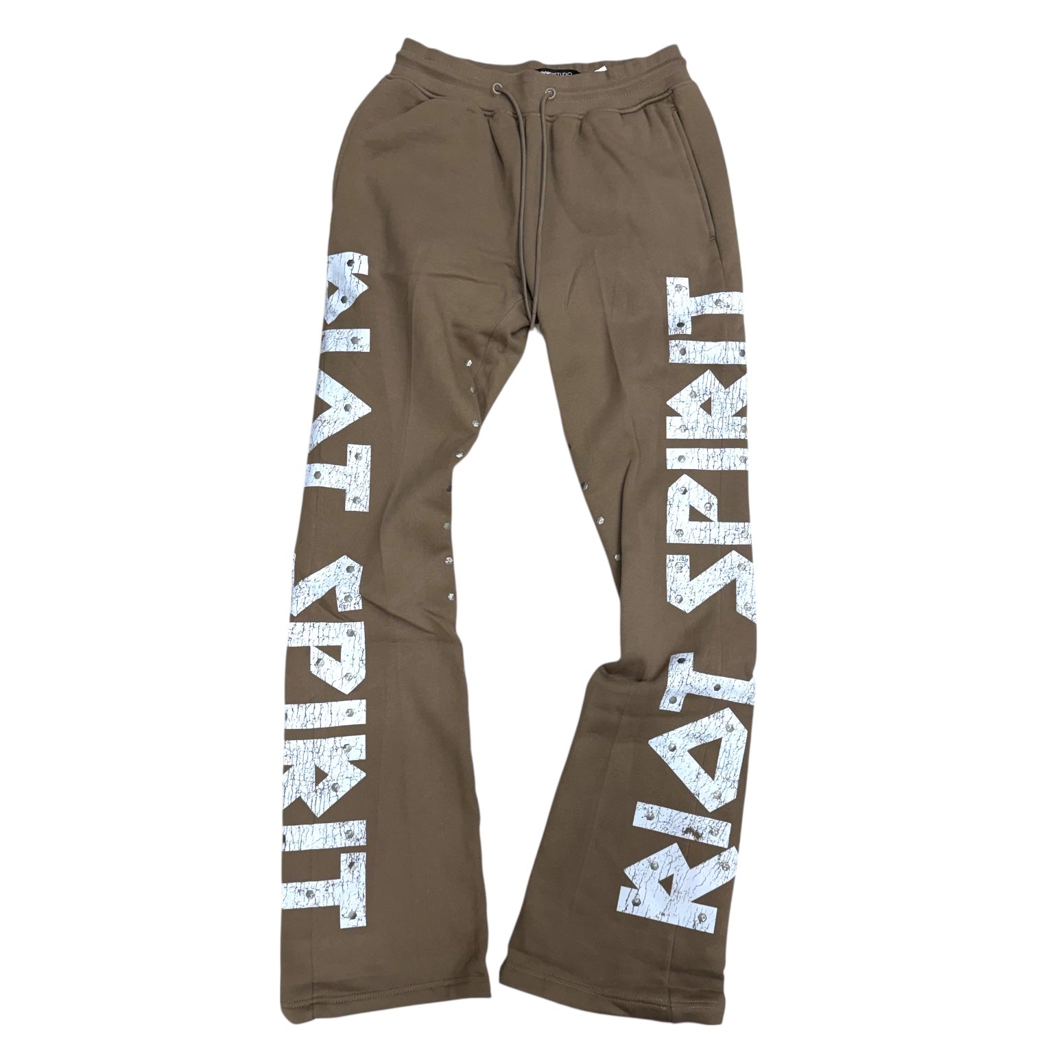 Roku - Stacked Riot Sweats Pants - Taup - 1779