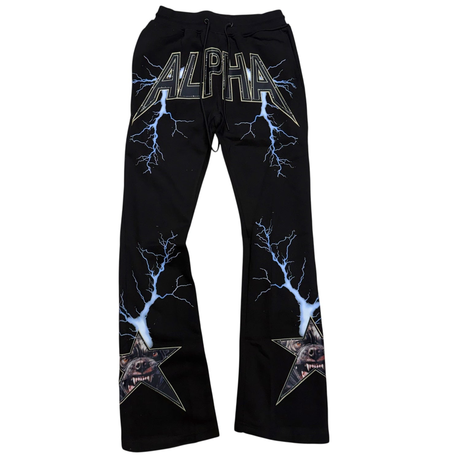 Roku - Stacked Alpha Sweats Pants - Black - 1852