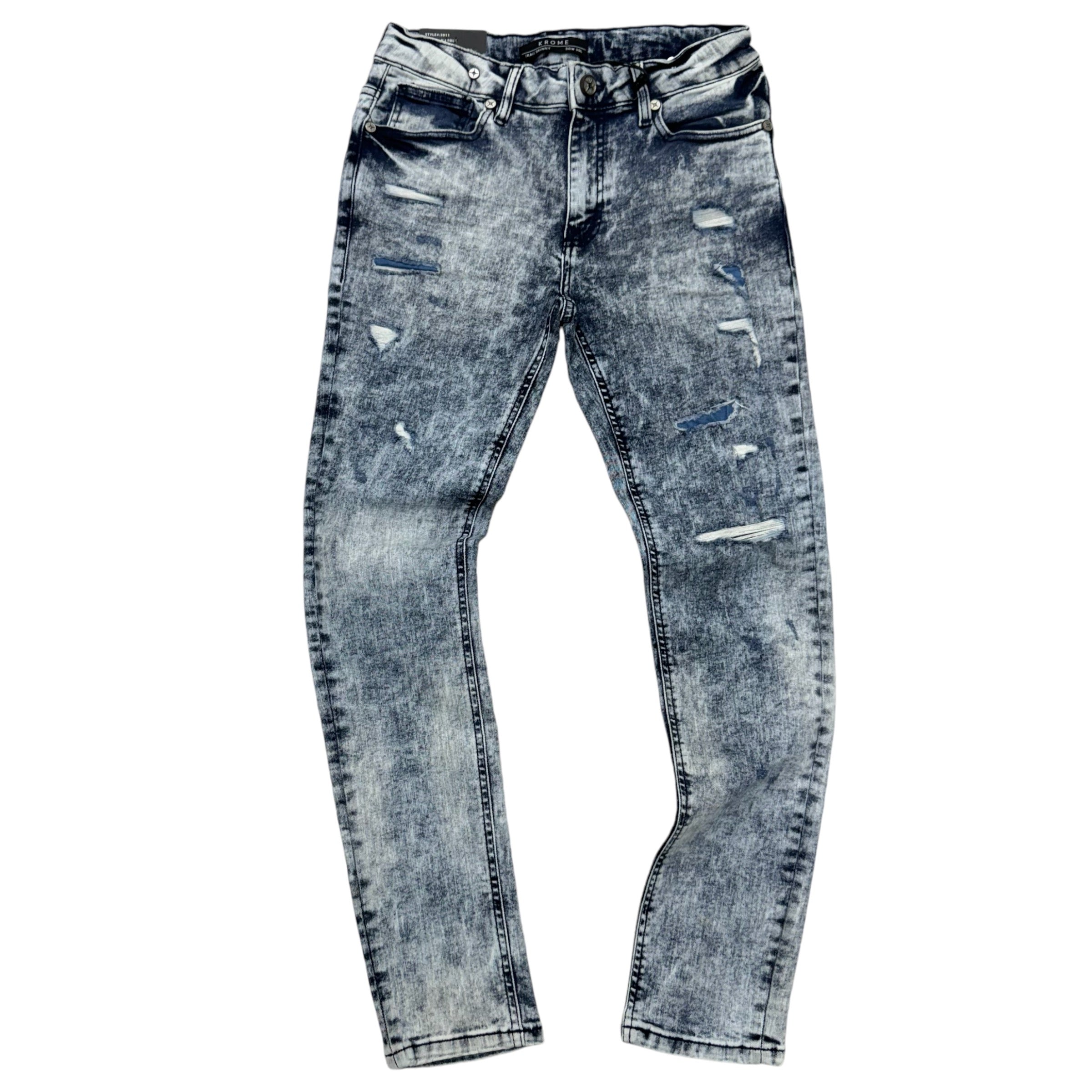 Mischief Distress Denim Marble 3011