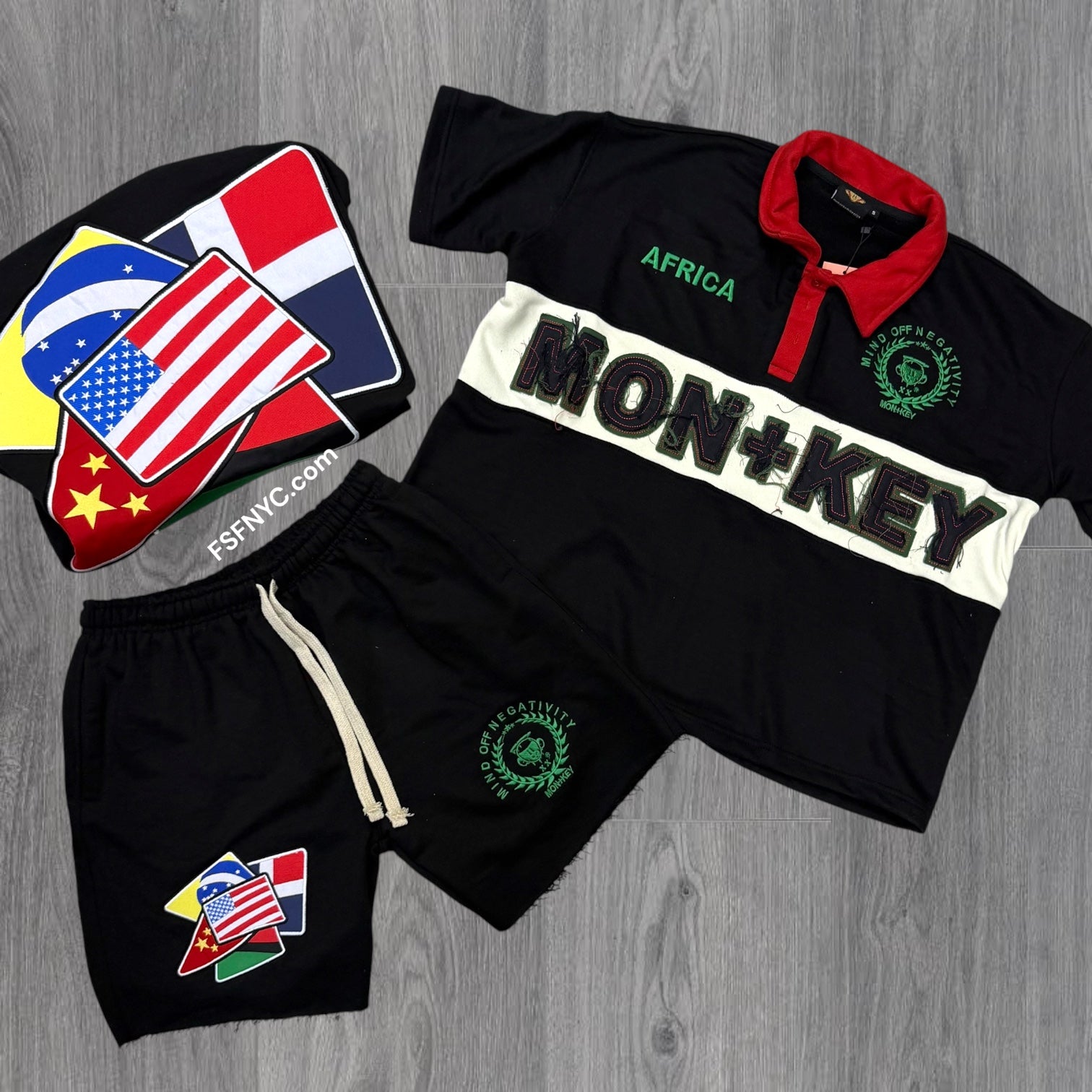 MMC - Africa Polo Rugby Short Set - Black