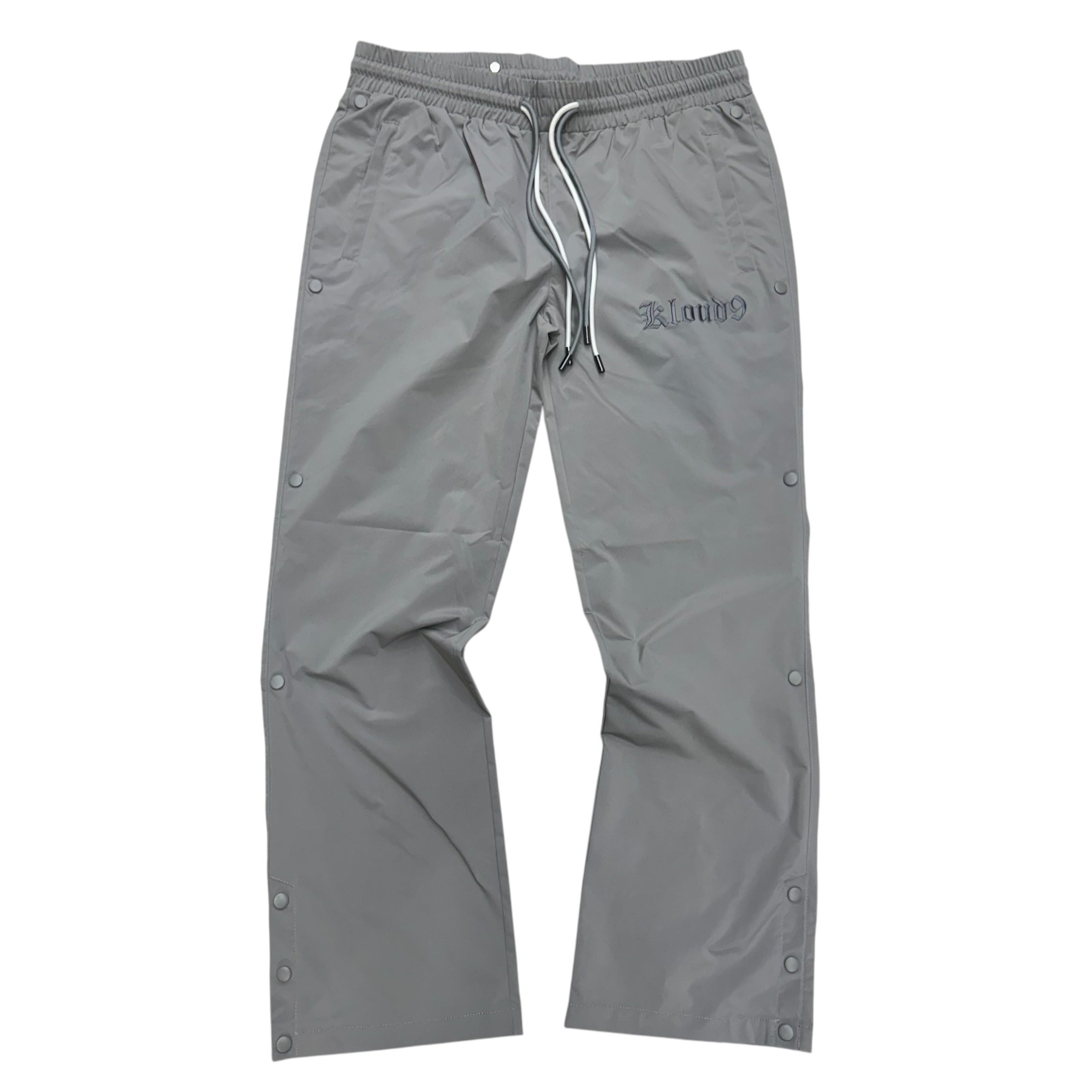 Kloud Nylon Pants w Snap Button Grey P24209