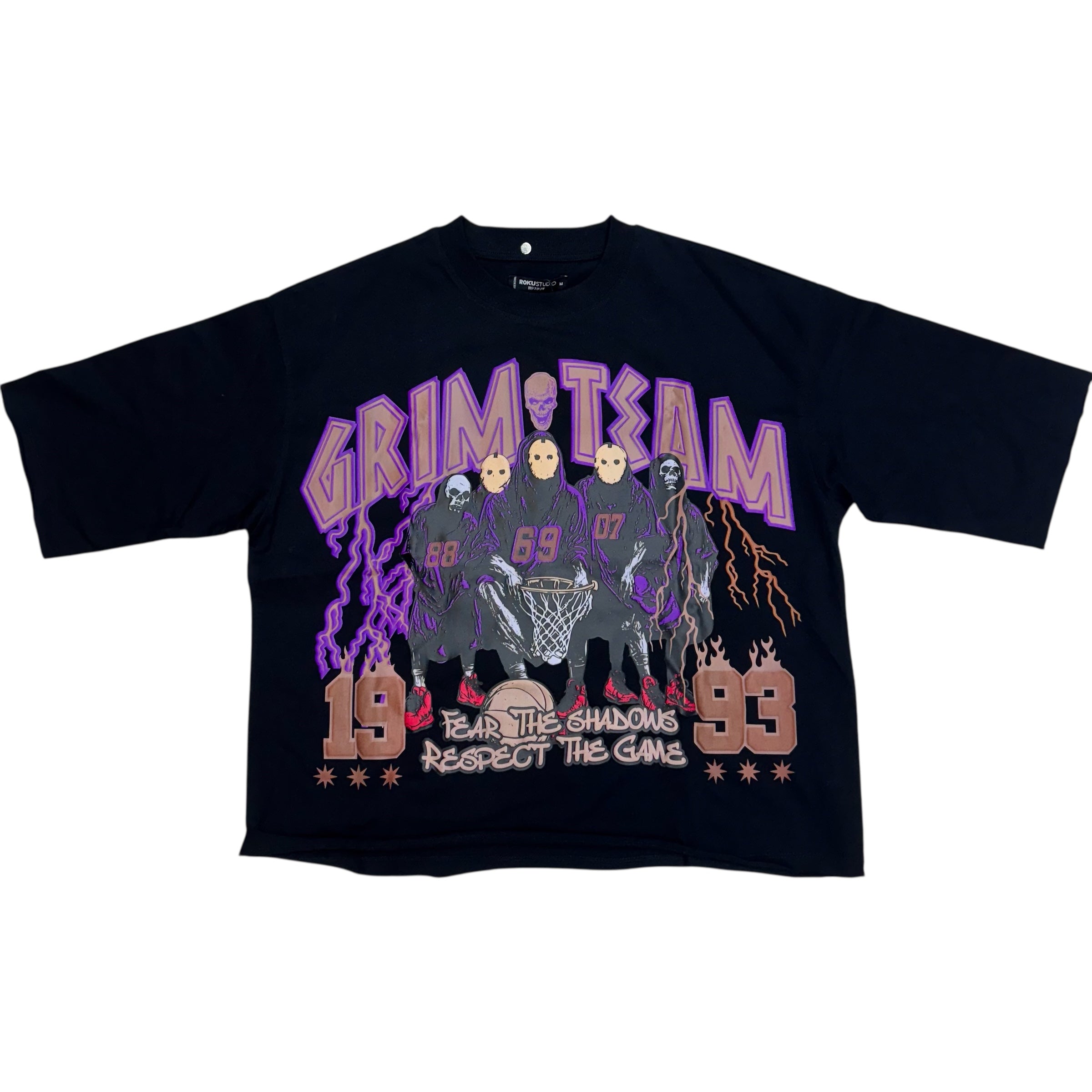 Roku Grim Team Oversize T-Shirt Black 1675