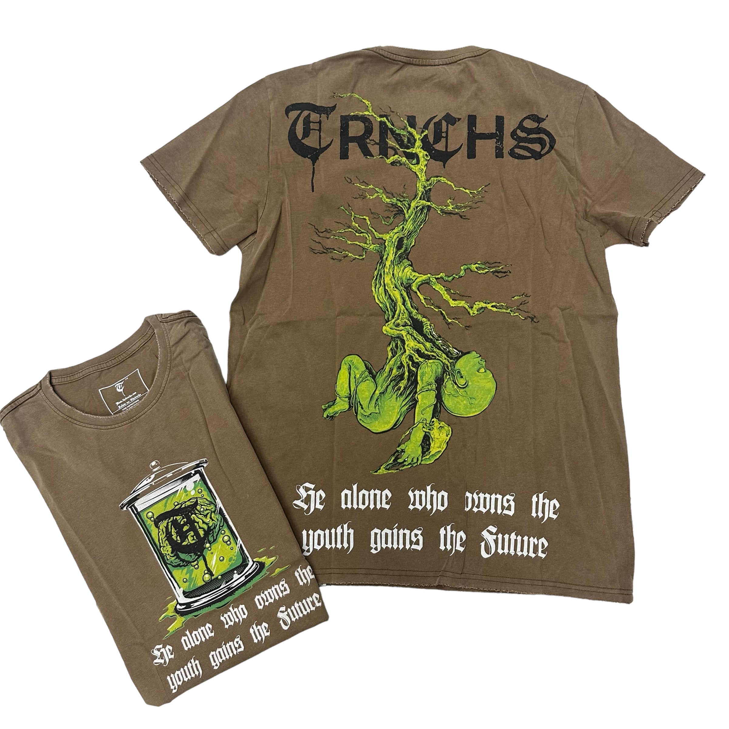 Trnchs Youth Vintage Oversize Tee Brown