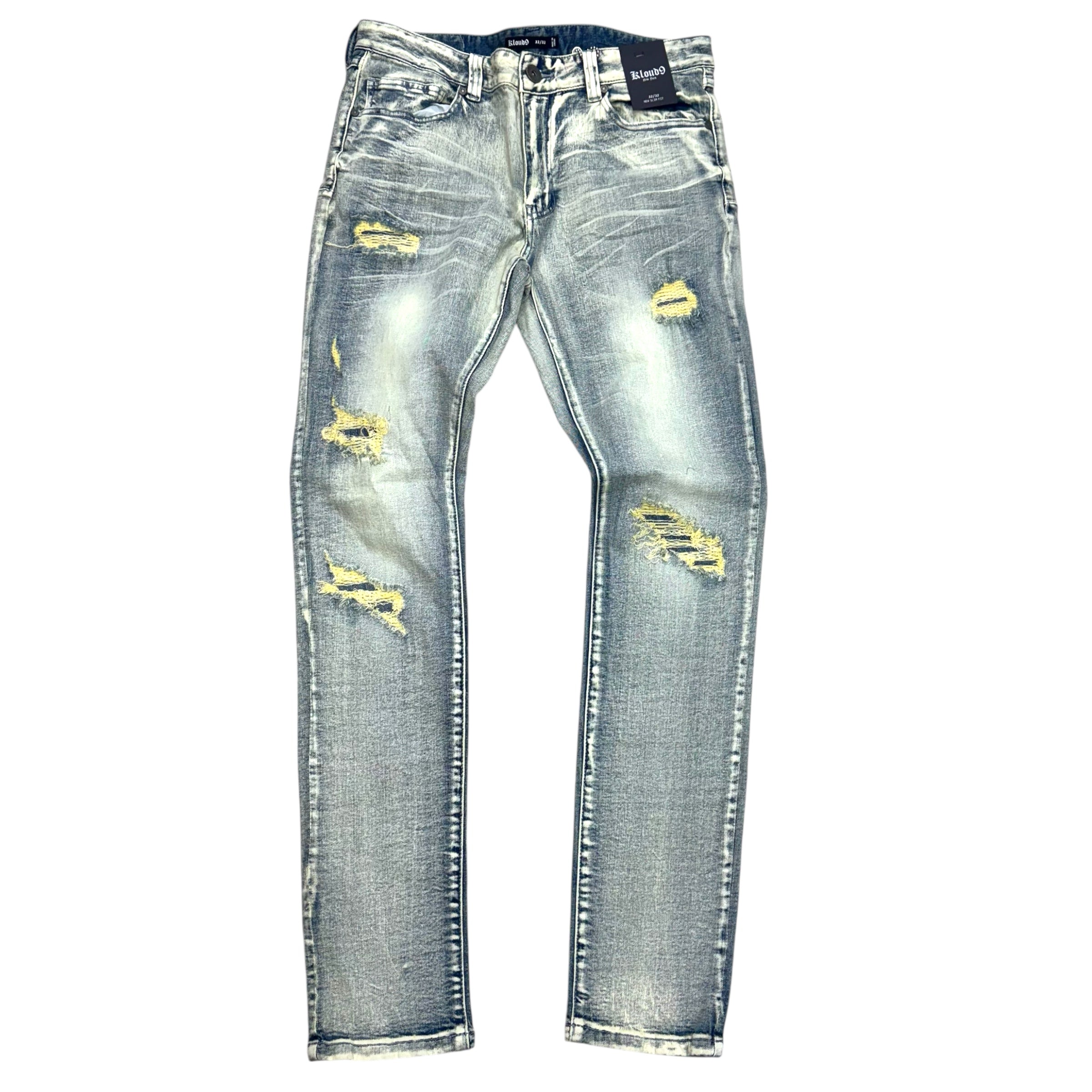 Kloud Distress Denim Ice Blue 25566
