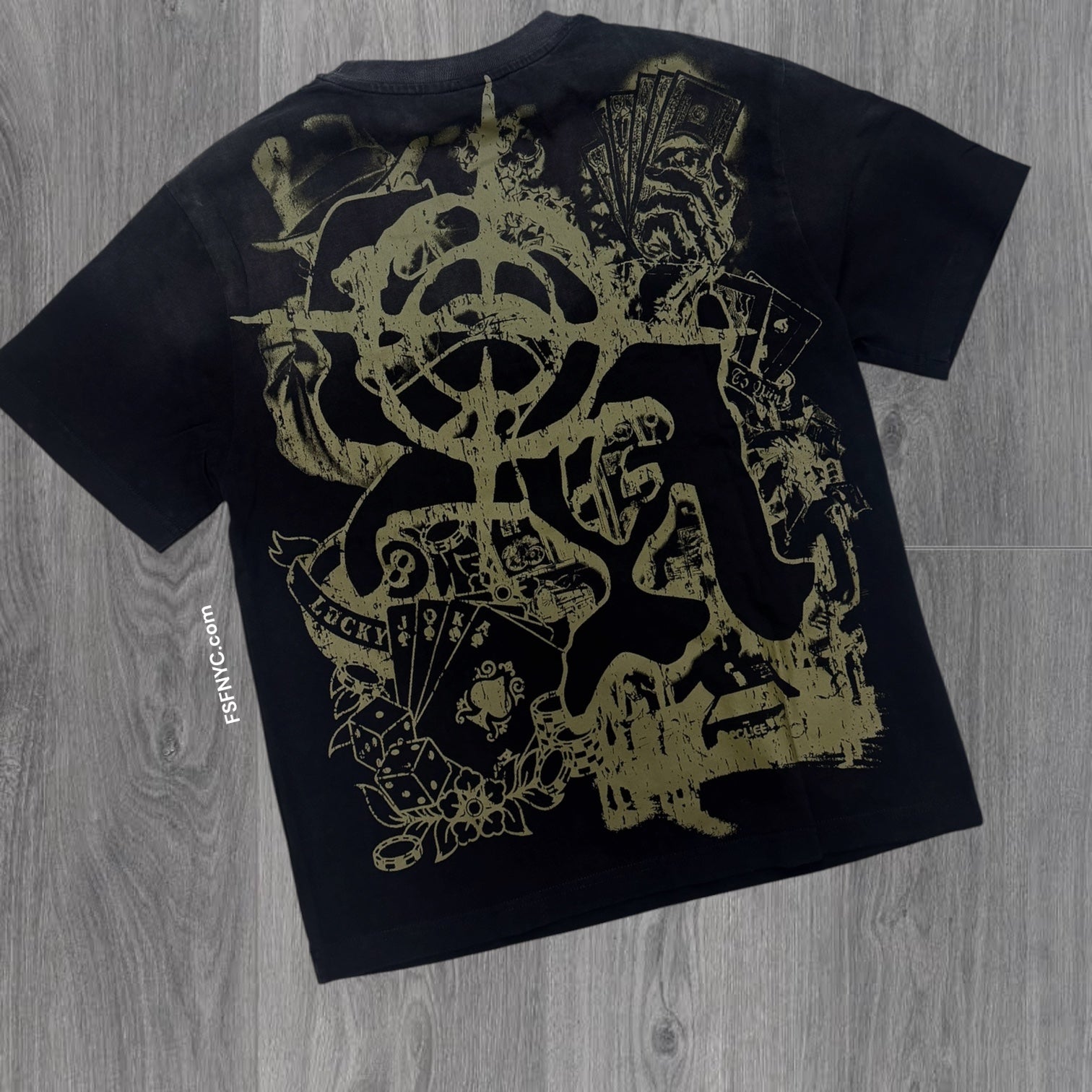 Space - Poker T-shirt - Black - TS03