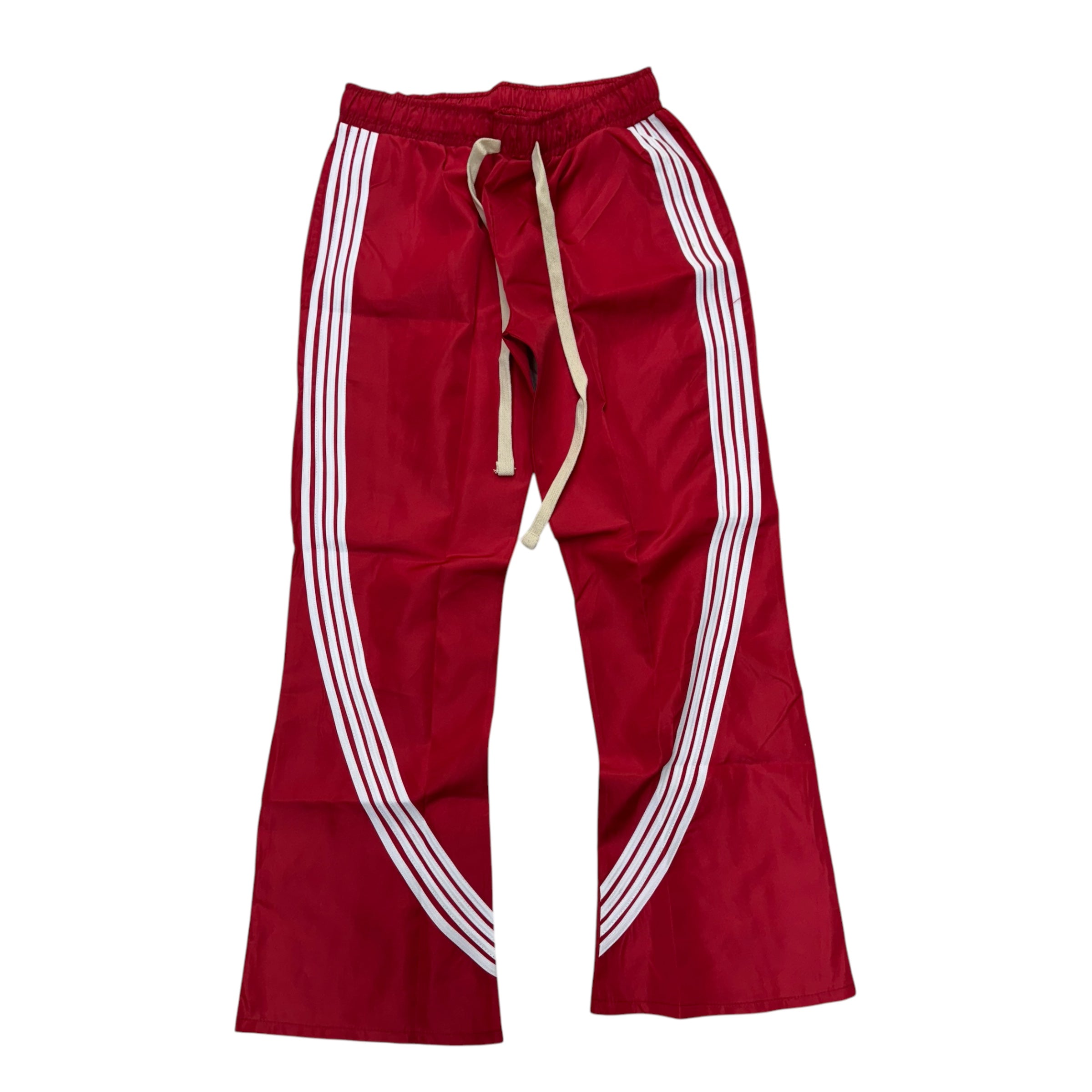 Narr stacked Nylon Pants Red White (fit Slim, go up 1 size )