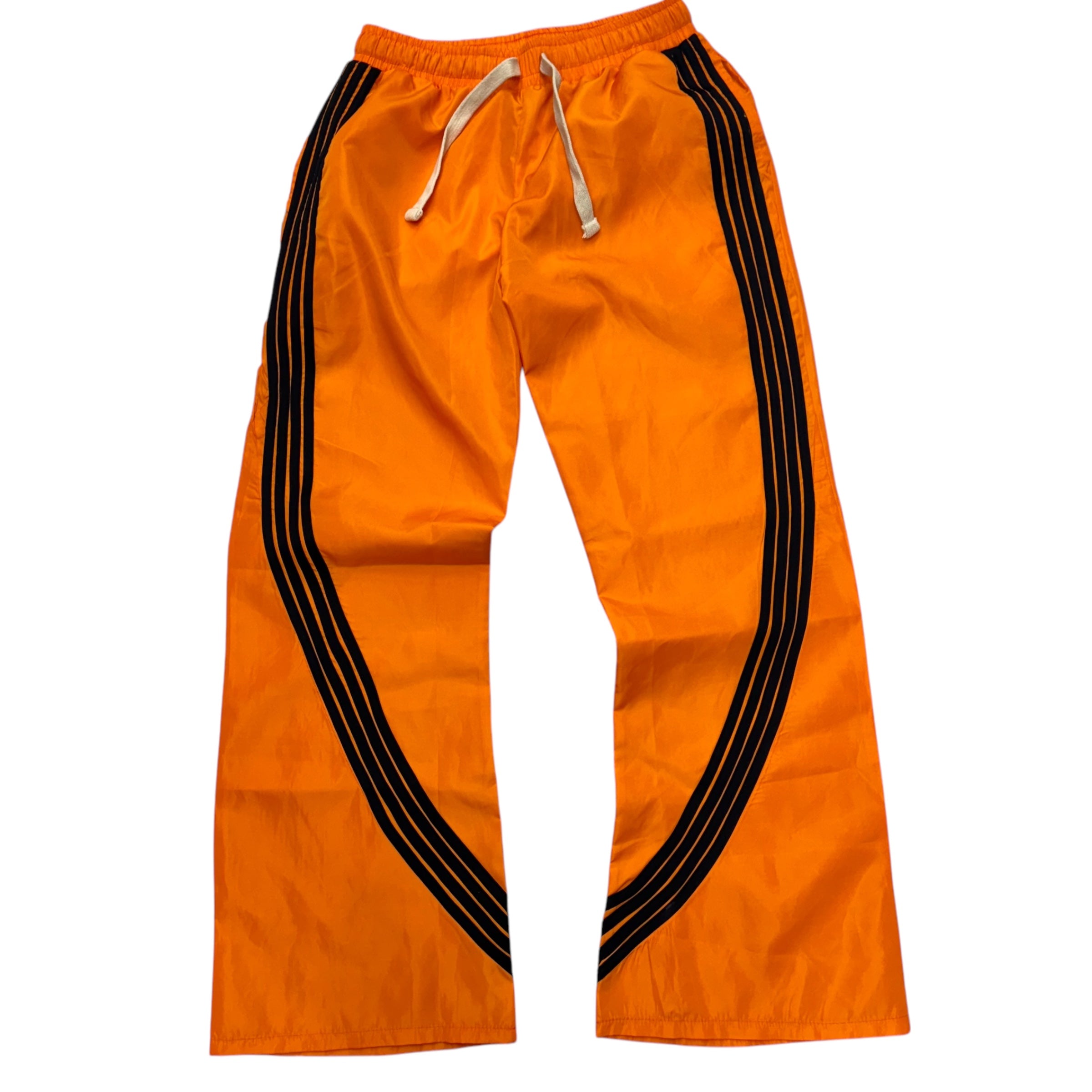 Narr stacked Nylon Pants Light Orange Black (fit Slim, go up 1 size )