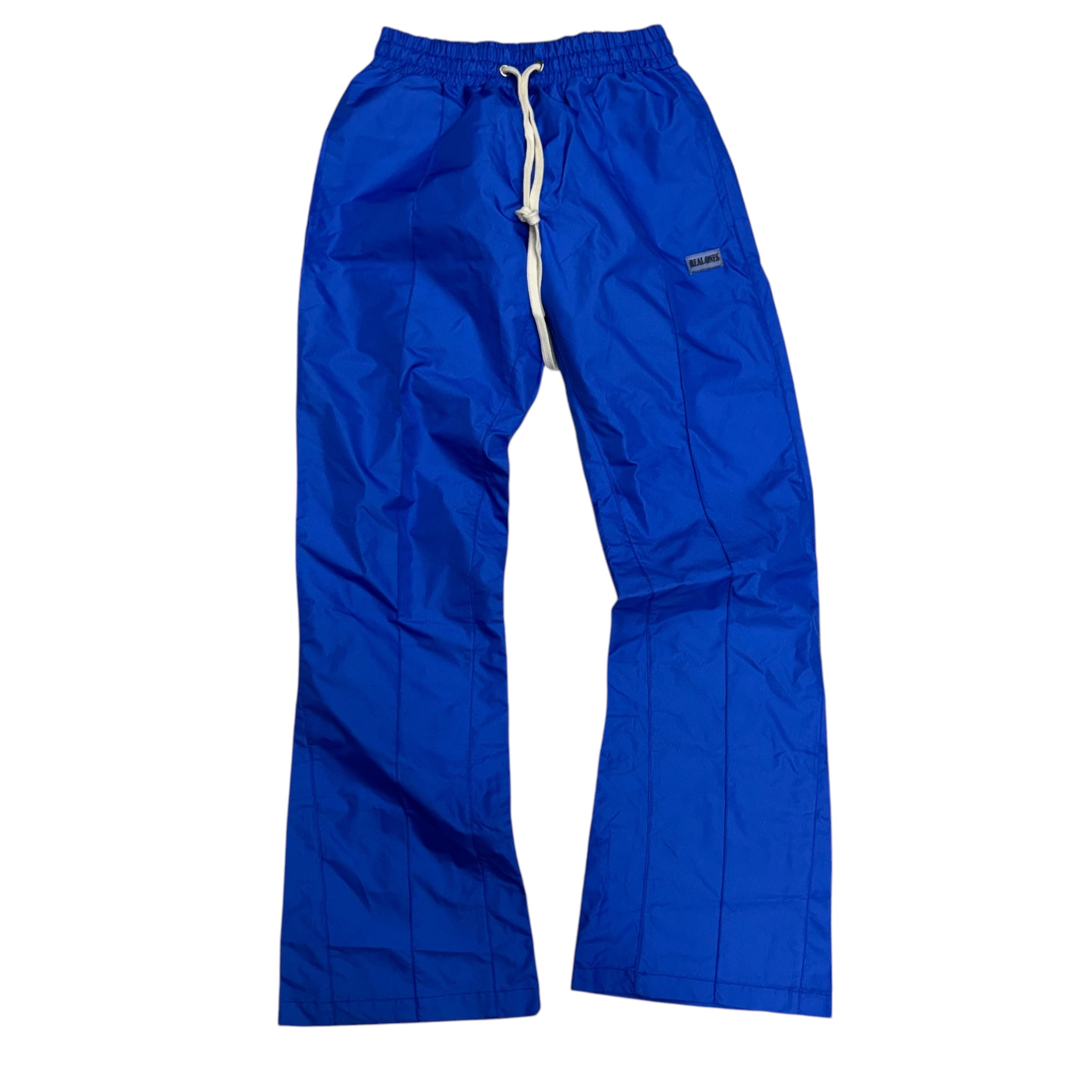 Narr stacked  Nylon Plain Pants Royal (fit Slim, go up 1 size )