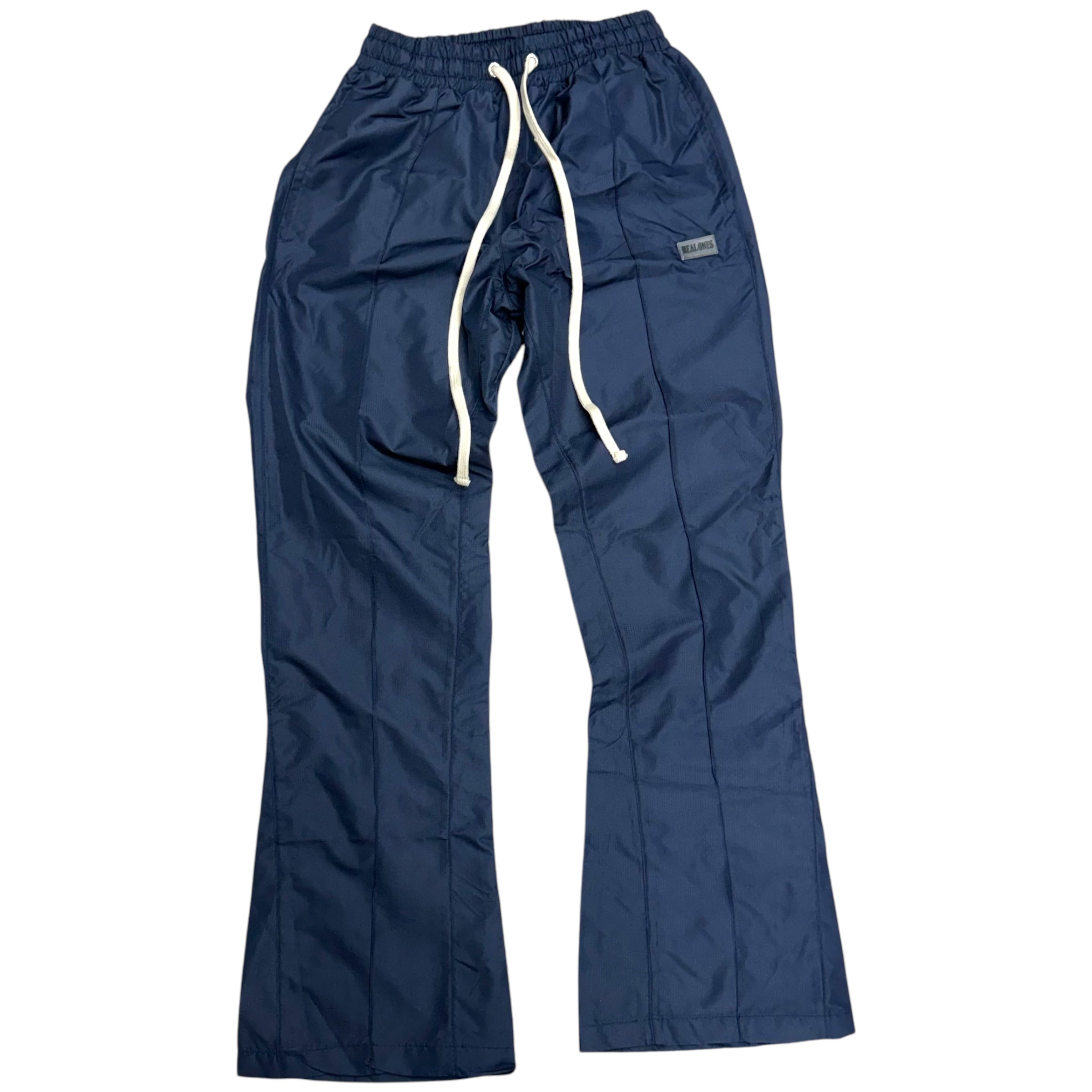 Narr stacked  Nylon Plain Pants Navy (fit Slim, go up 1 size )