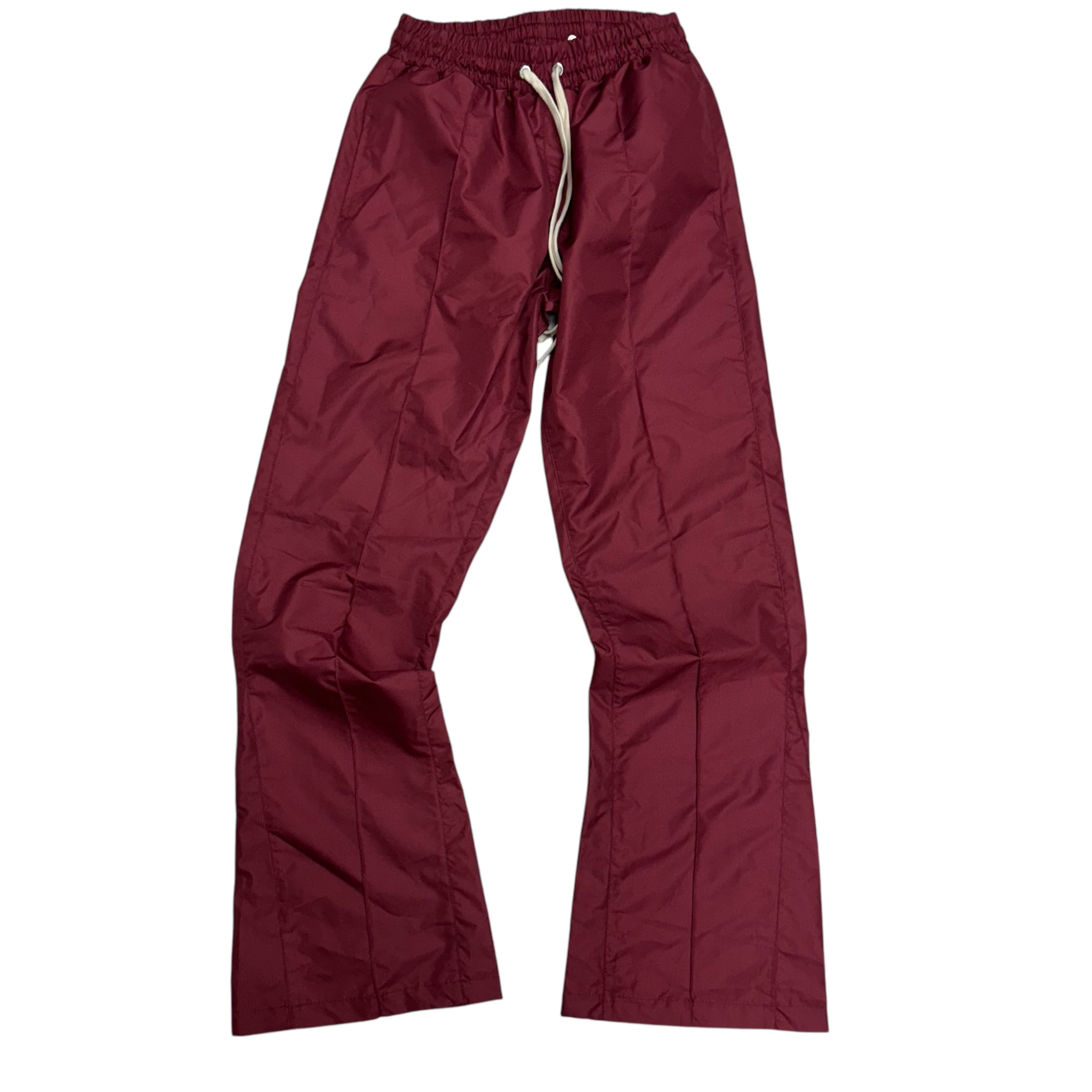 Narr stacked  Nylon Plain Pants Wine  (fit Slim, go up 1 size )