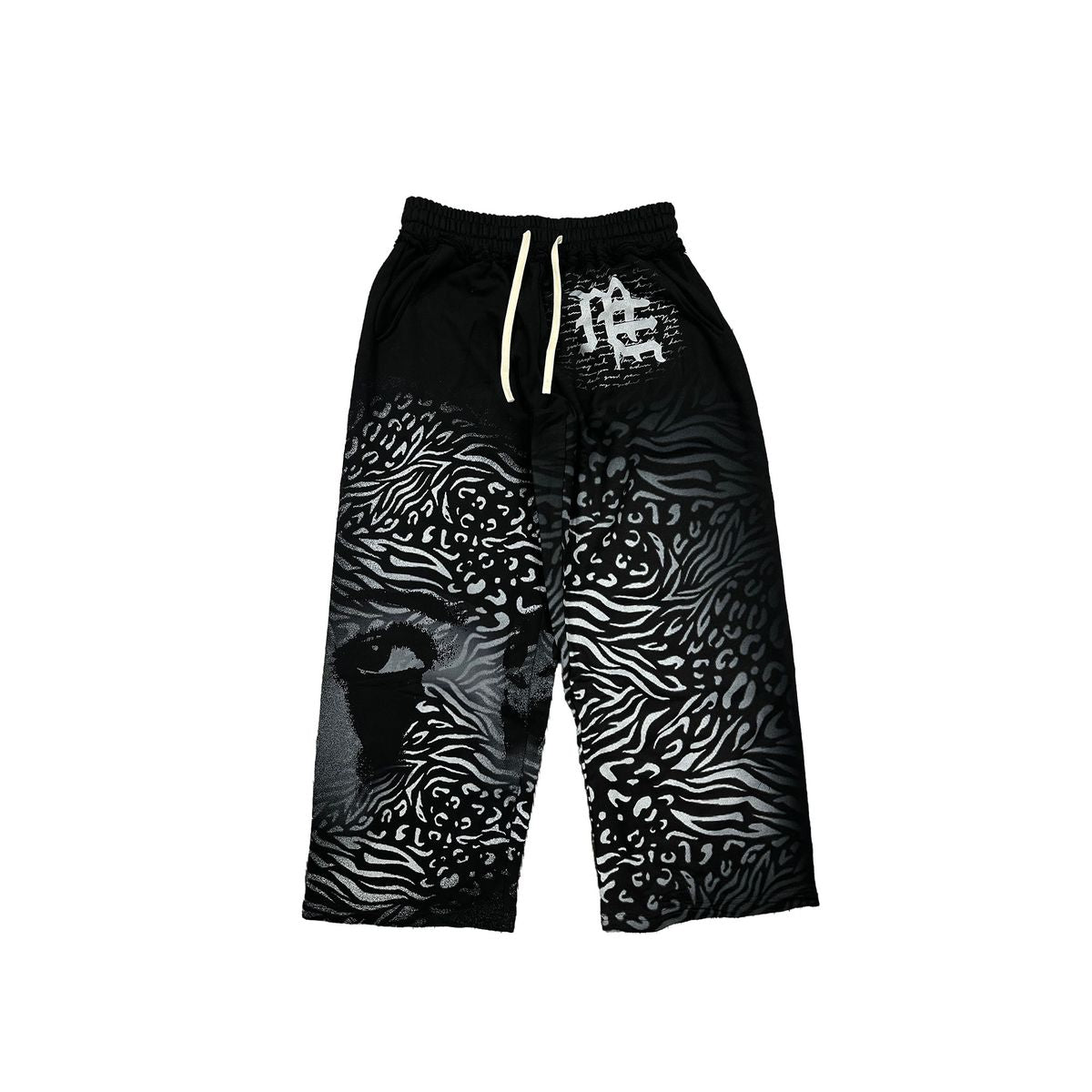 Mixed Emotion - Flare Sweat Pants- Black
