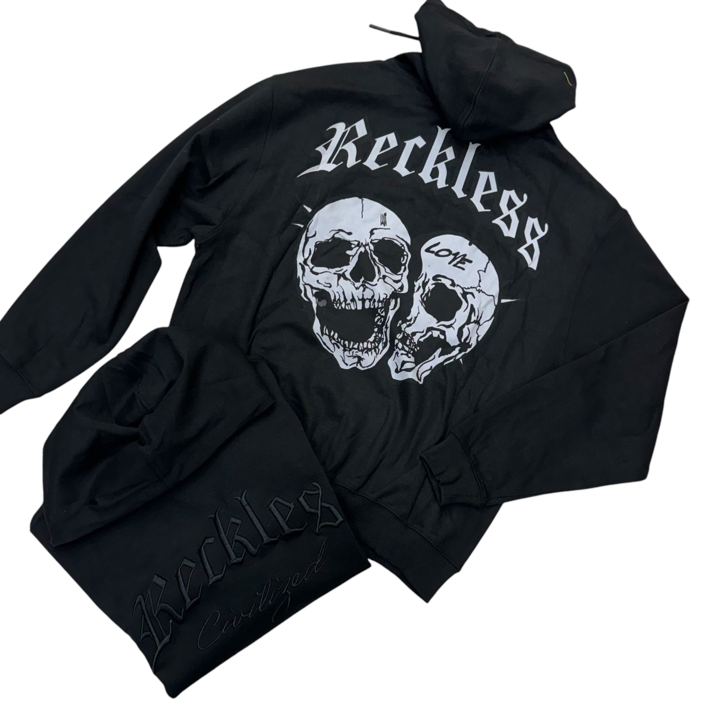 Civil Reckless Hoodie Black 6025