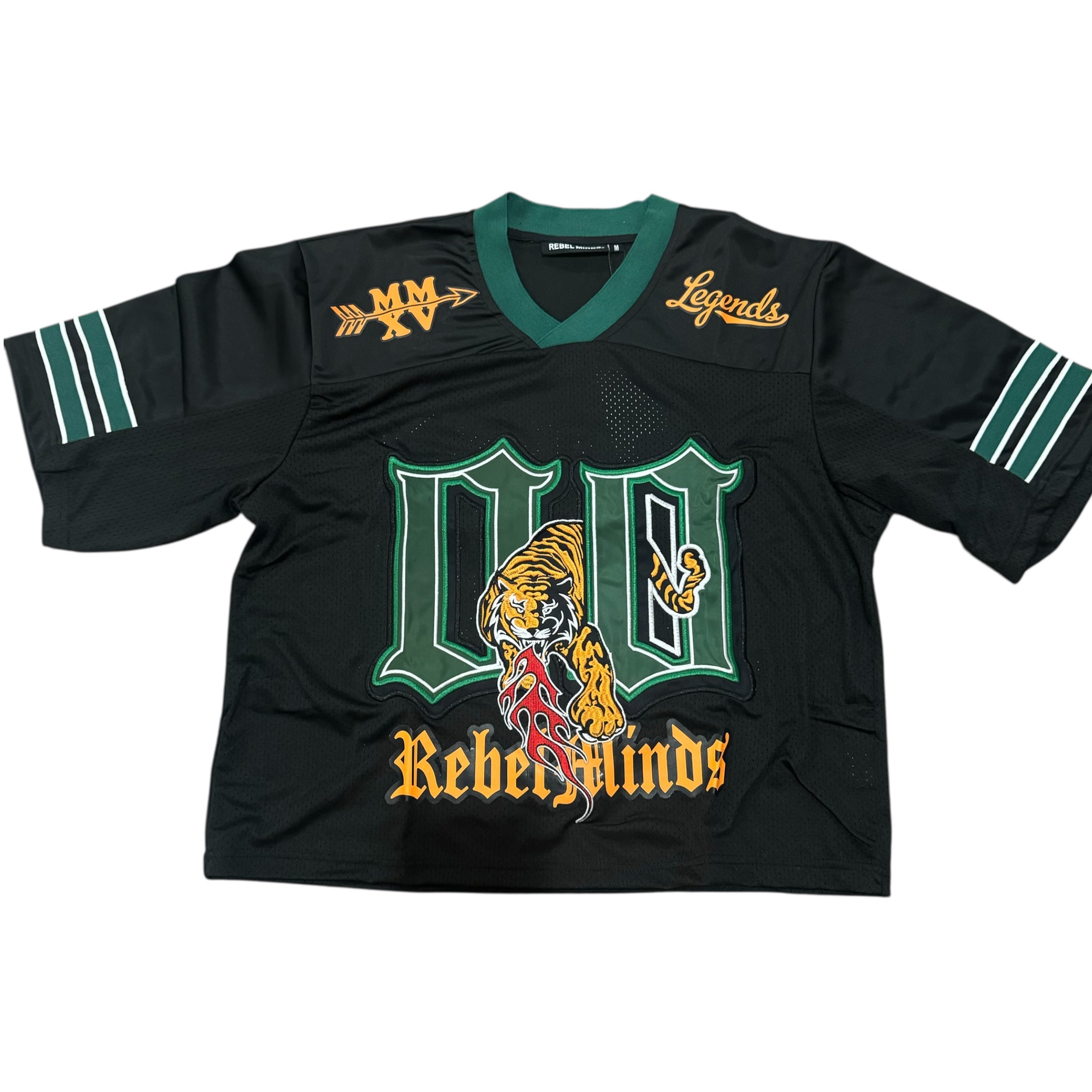 Rebel Fearless Football Short-Cut Jersey Black 154 954