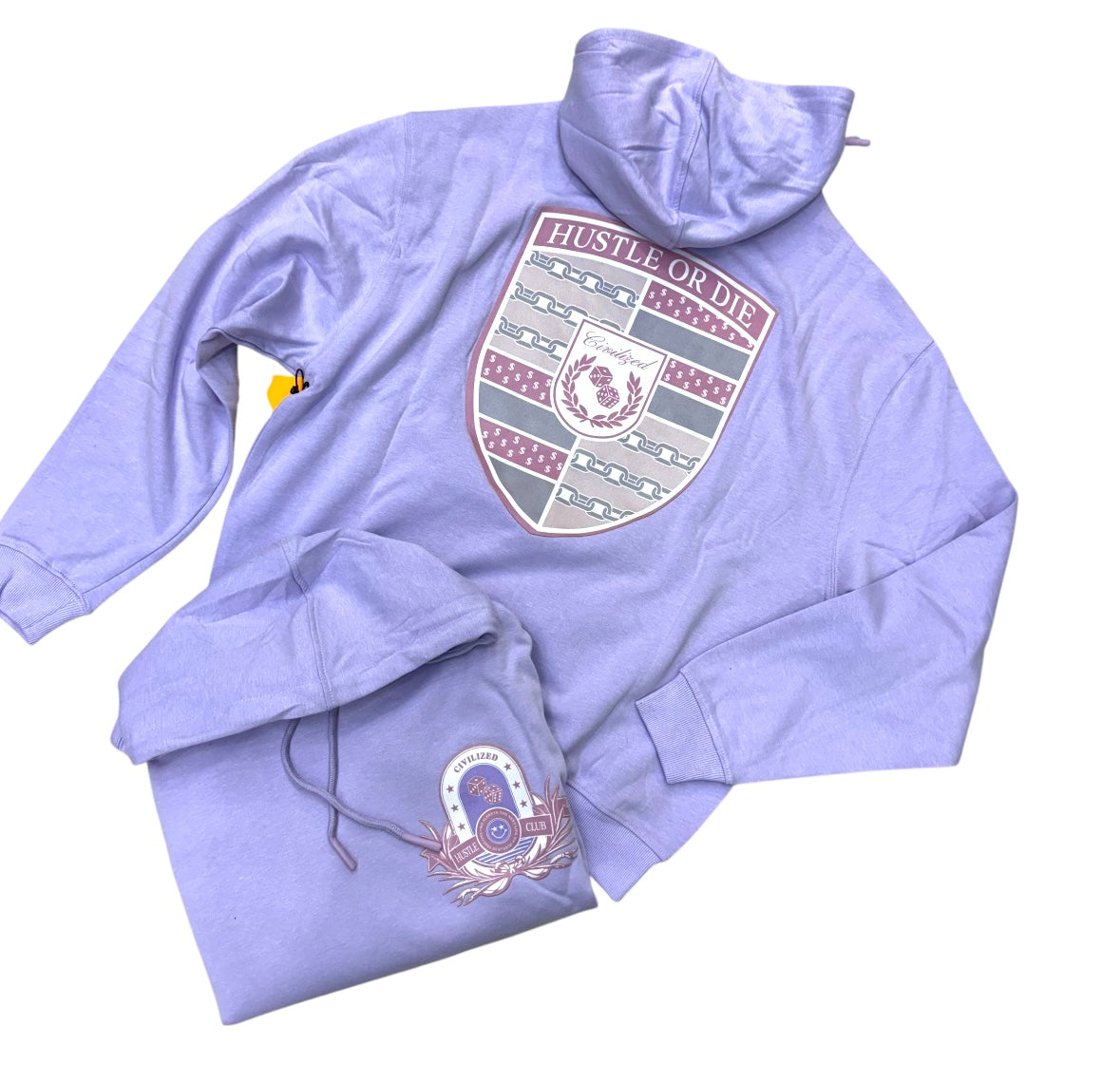 Civil Hustle Hoodie Lavender 6020