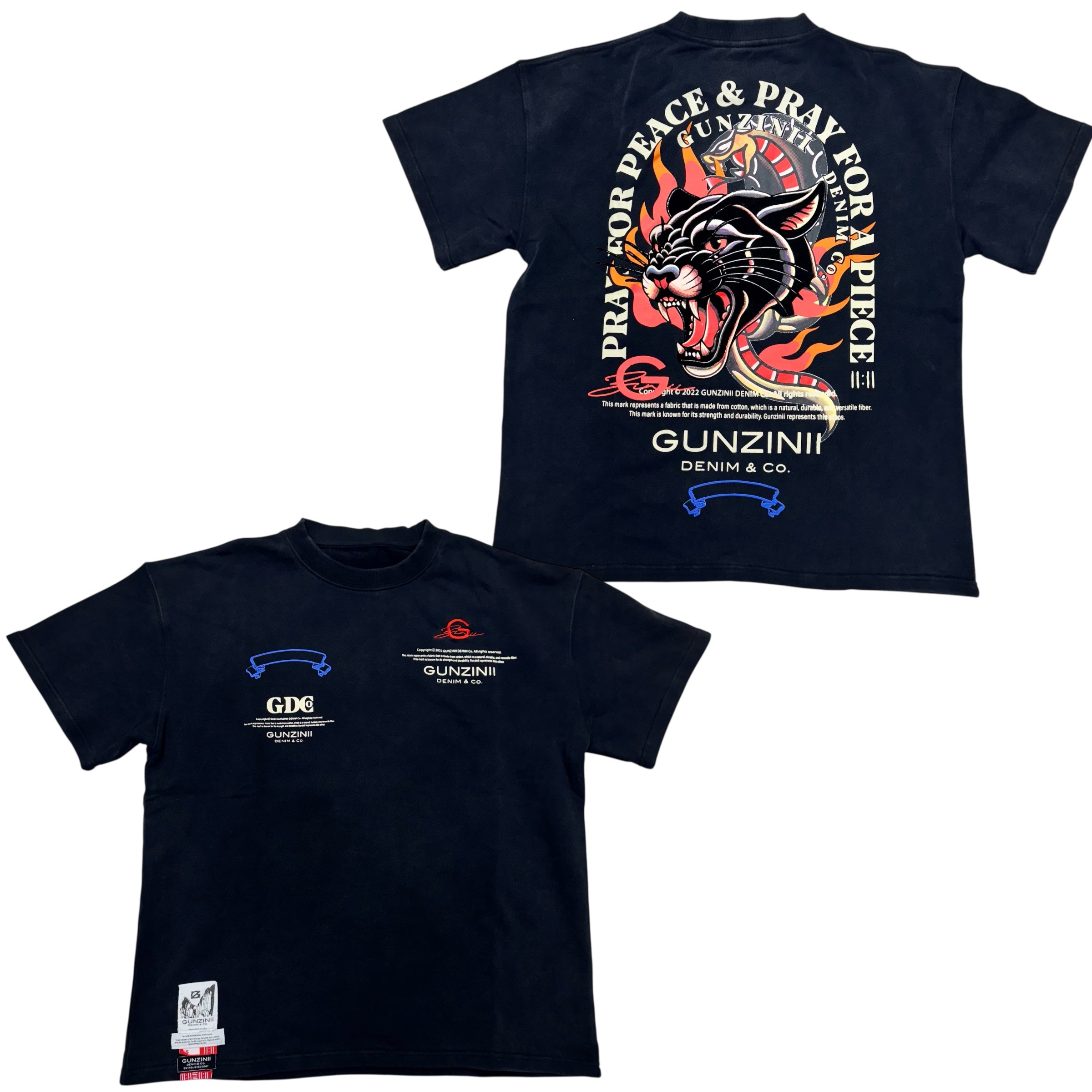 Gunzinii Heavyweight T-shirt Black GZ559