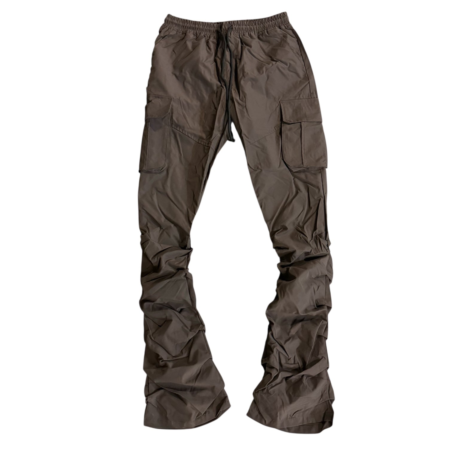 Rebel - STACKED NYLON CARGO PANT (BROWN) 422 522