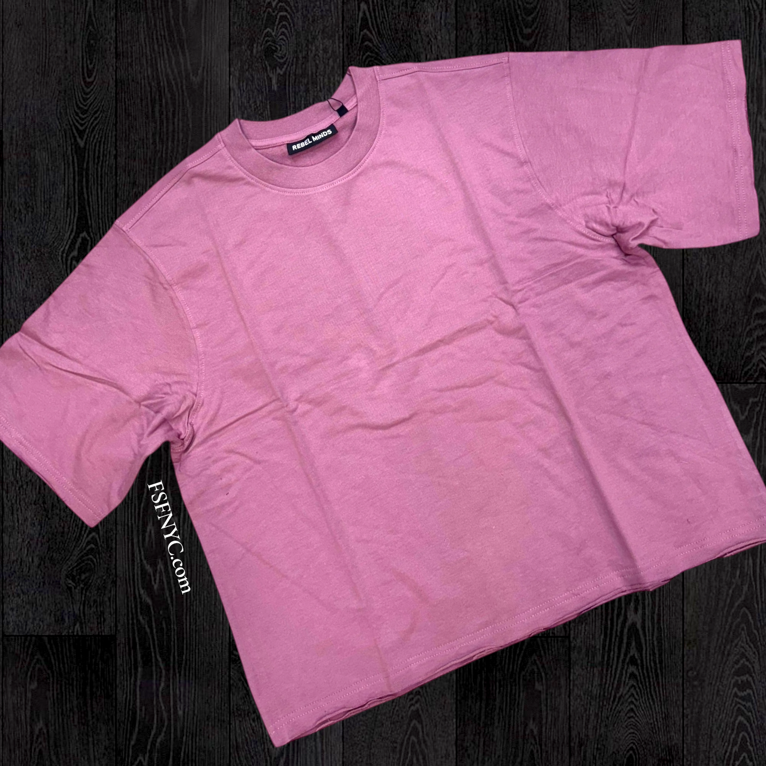 Rebel Clean Box Fit T-shirt Sage Pink 161