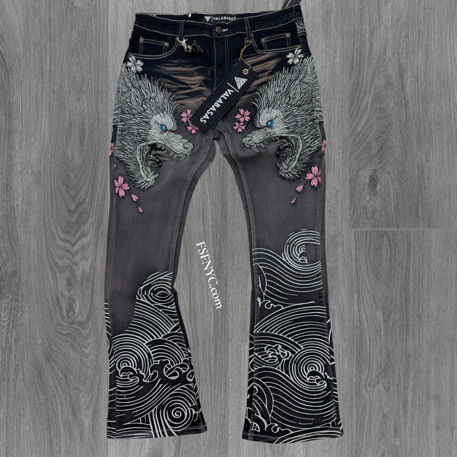 Valabasas - Stacked Tenka Denim - Grey - 1127