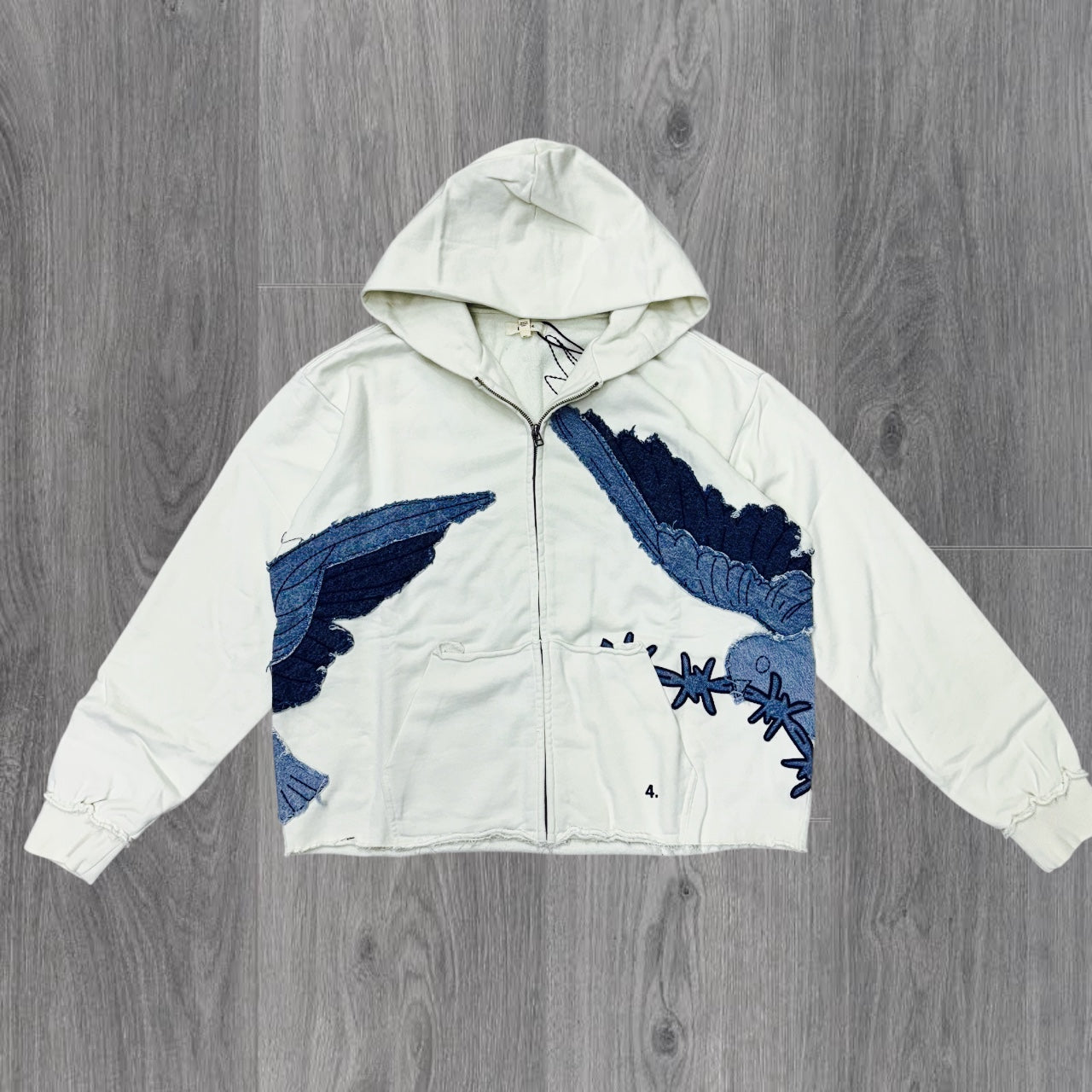 BLDG4 - Night Hoodie - White - 8302