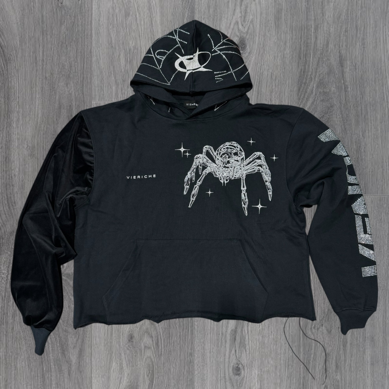 VR -  Venom Biker Hoodie - Black -VR1052