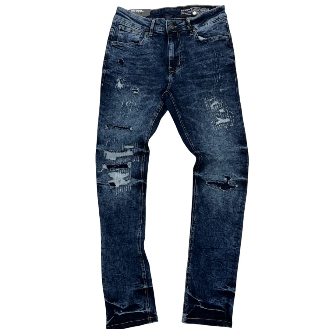 Mischief Rip and repair Denim D Indgo   80348