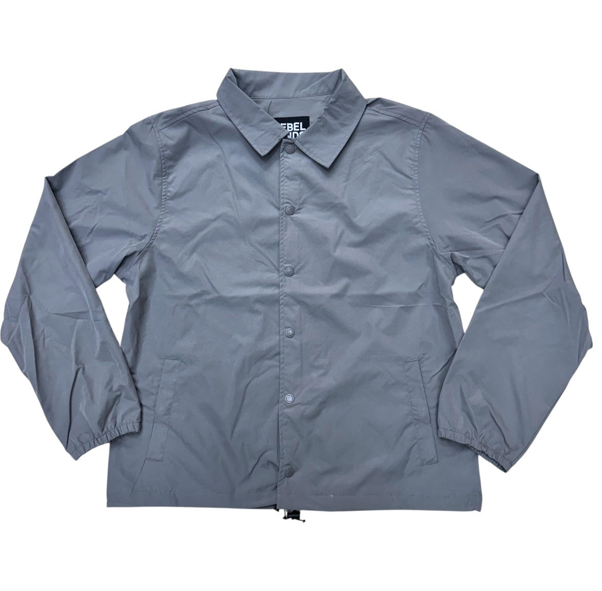 Rebel - NYLON COACH JACKET - GREY - 100-525