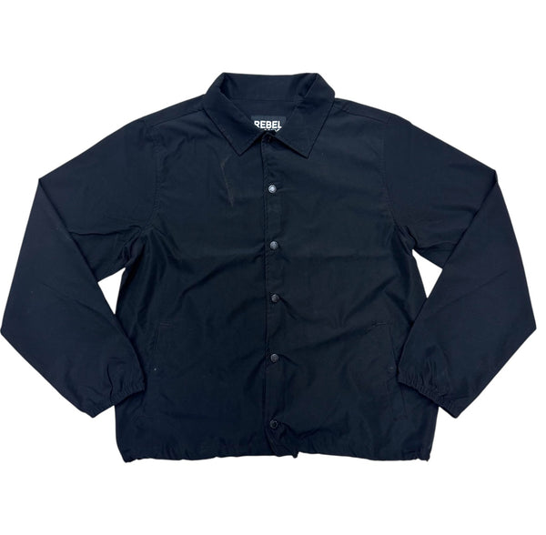 Rebel - NYLON COACH JACKET - BLACK - 100 525