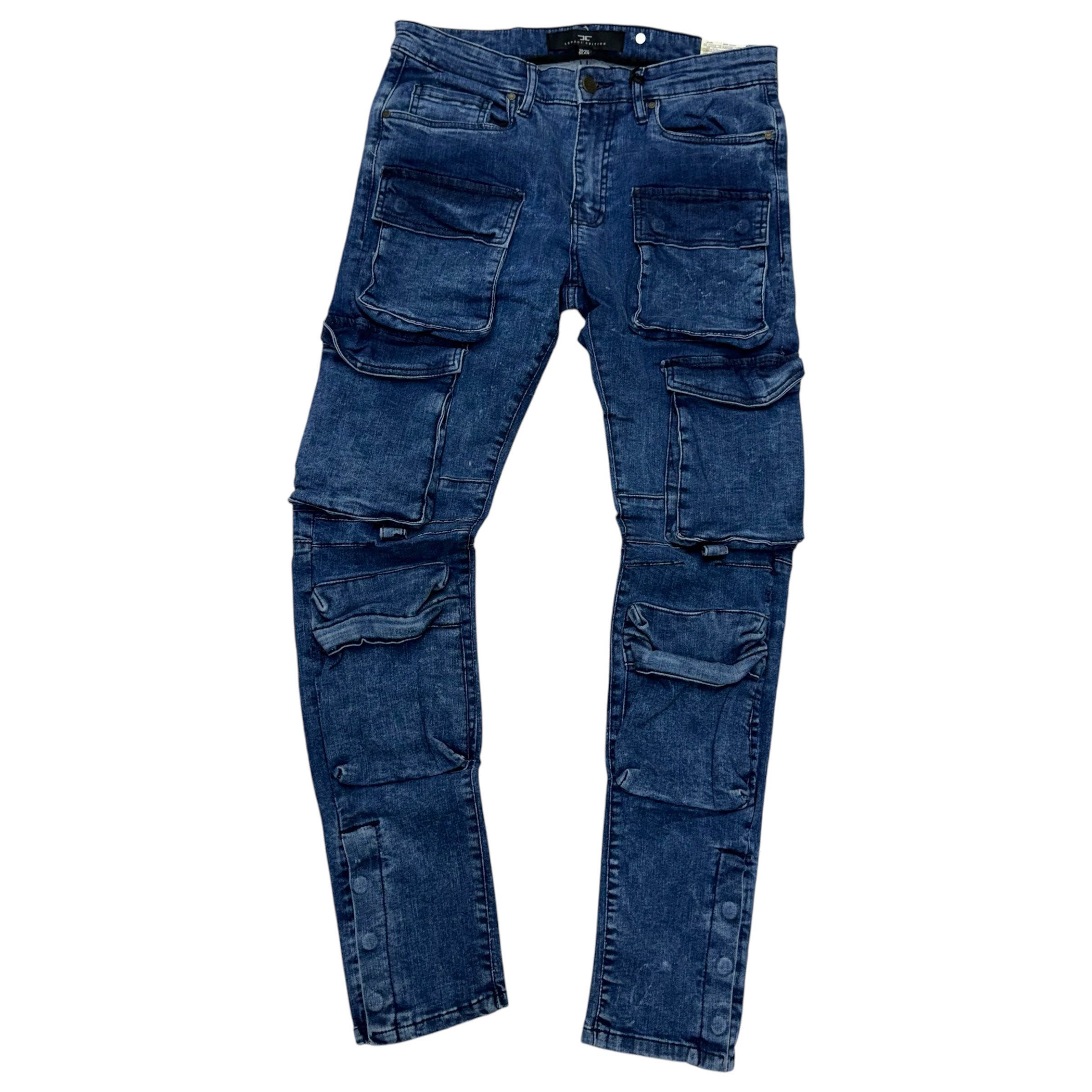 JC Utility Cargo Denim Dark Indigo JS1284