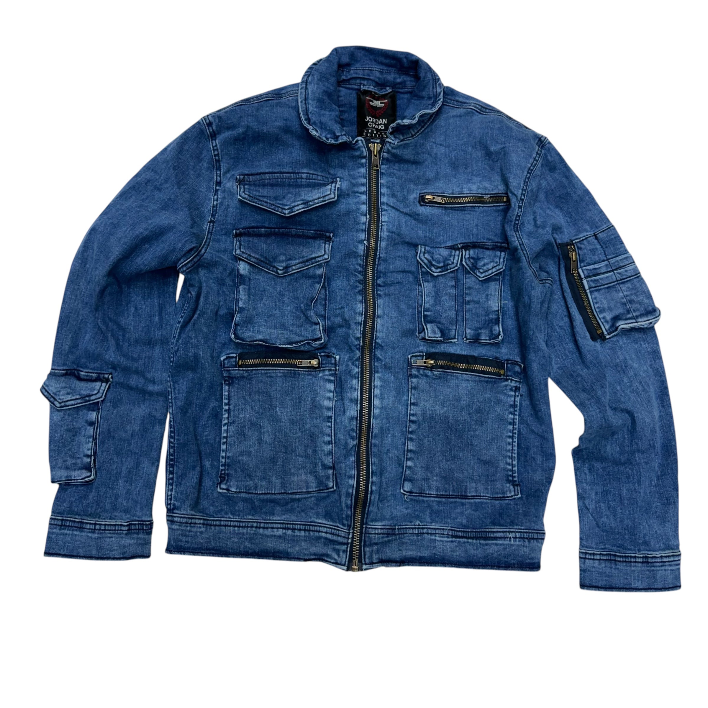 JC Utility Denim Jacket Indigo Blue JJ1284