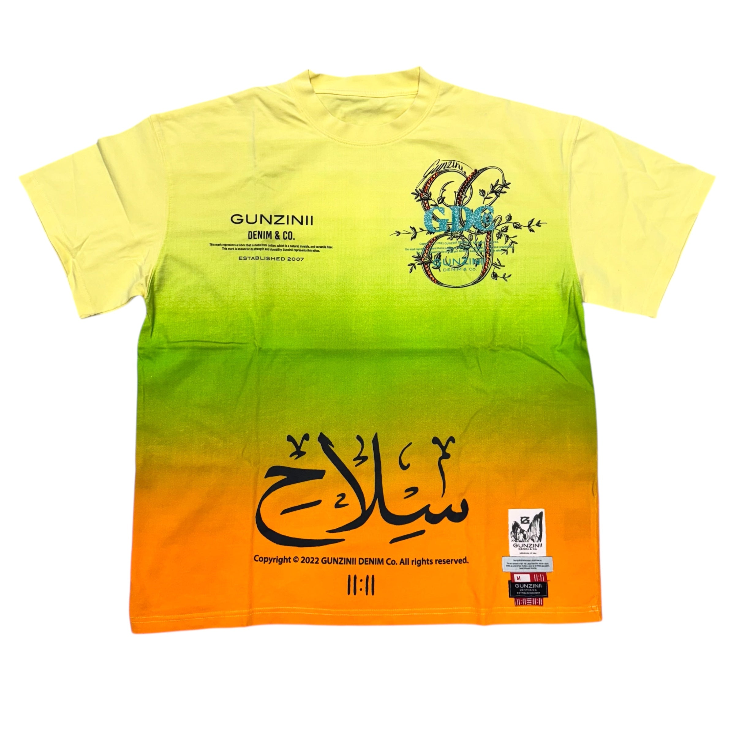 Gunzinii سلاح  T-shirt Yellow GZ572