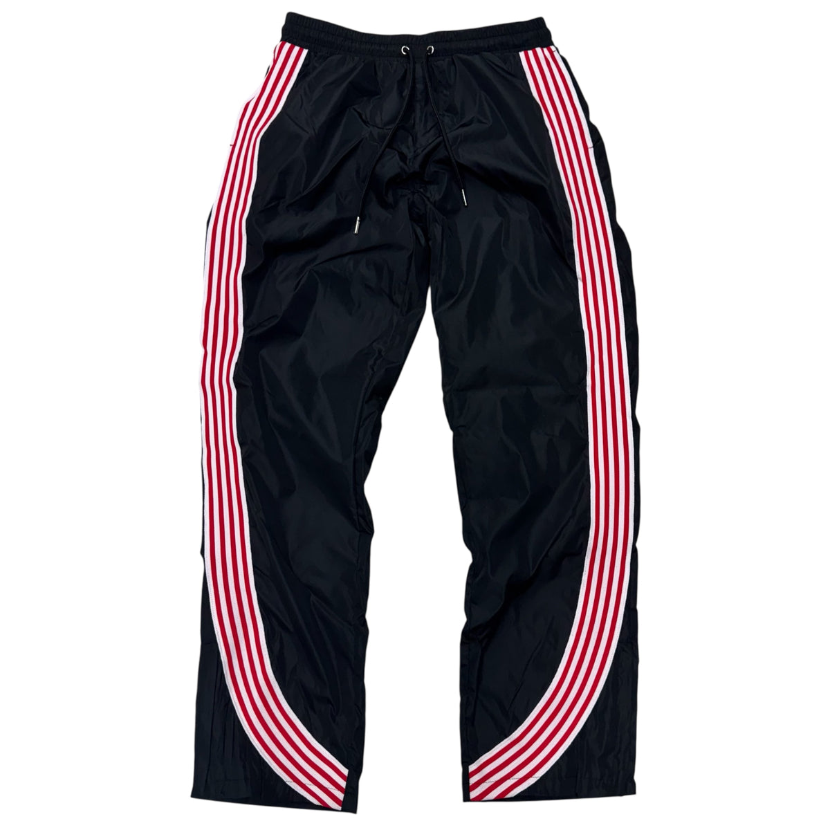 KD Nylon Pants w/ stripes Black Red 2110B