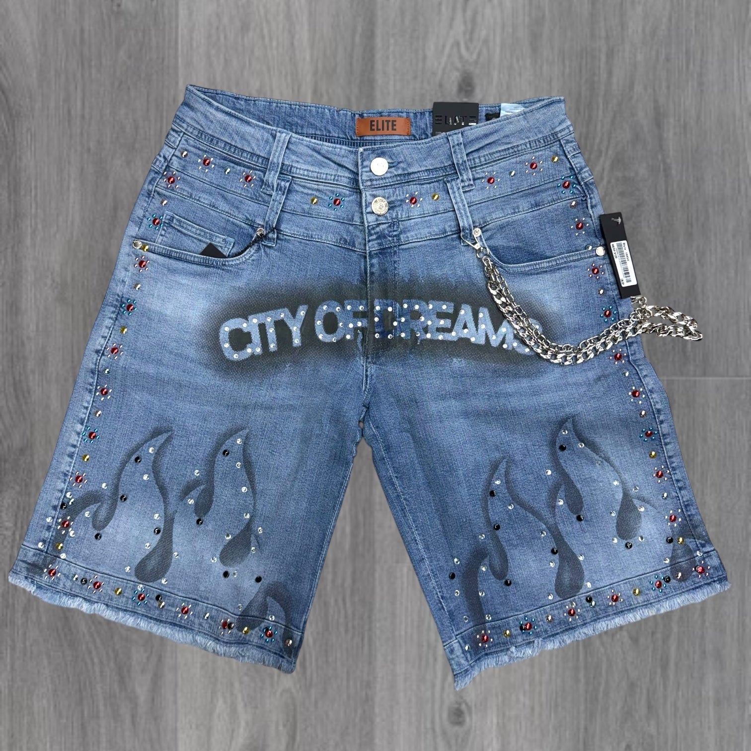Elite - Dreams Denim Shorts - Blue - 19455