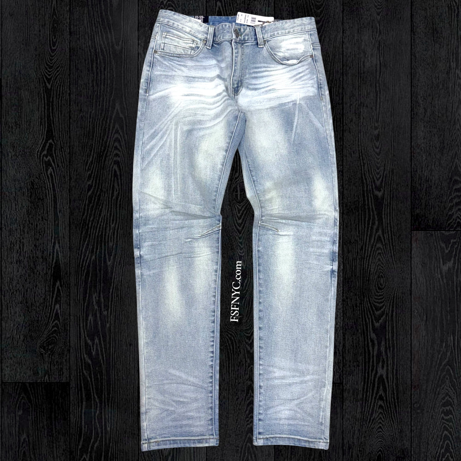 Rise - Essential Slim Fit Washed Jeans - Majestic Blue 102