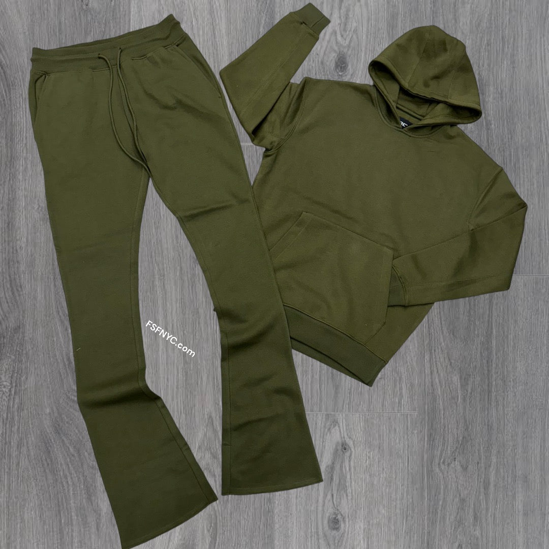 JC Uptown Stacked sweat suit Olive 8861 8860