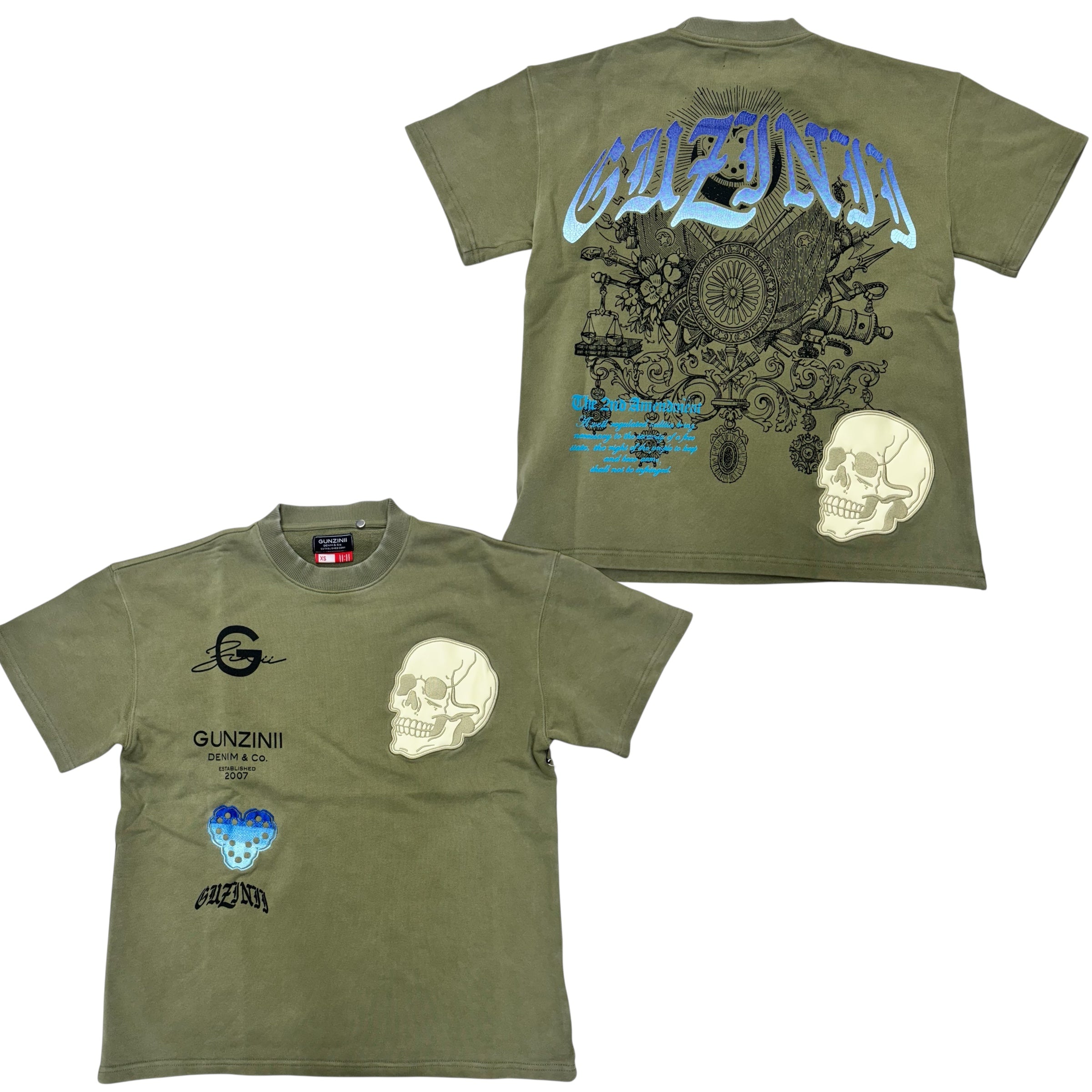 Gunzinii Heavyweight T-shirt GZ568 olive