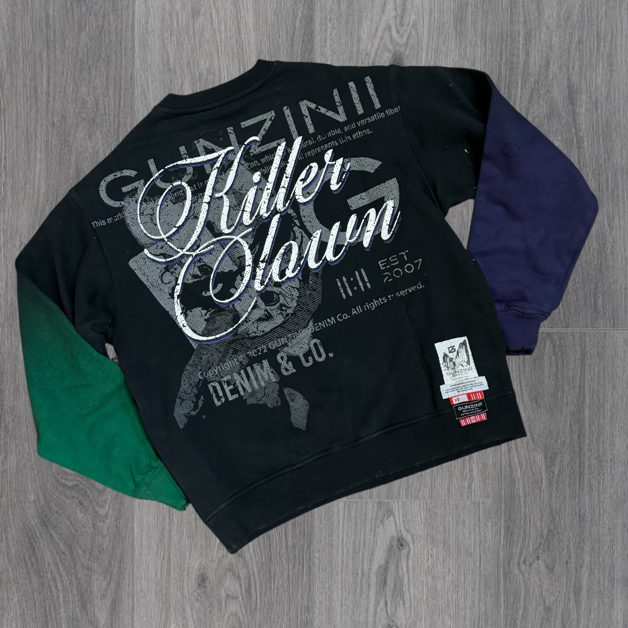 Gunzinii - Graphic Crew sweatshirt - Black - GZ548