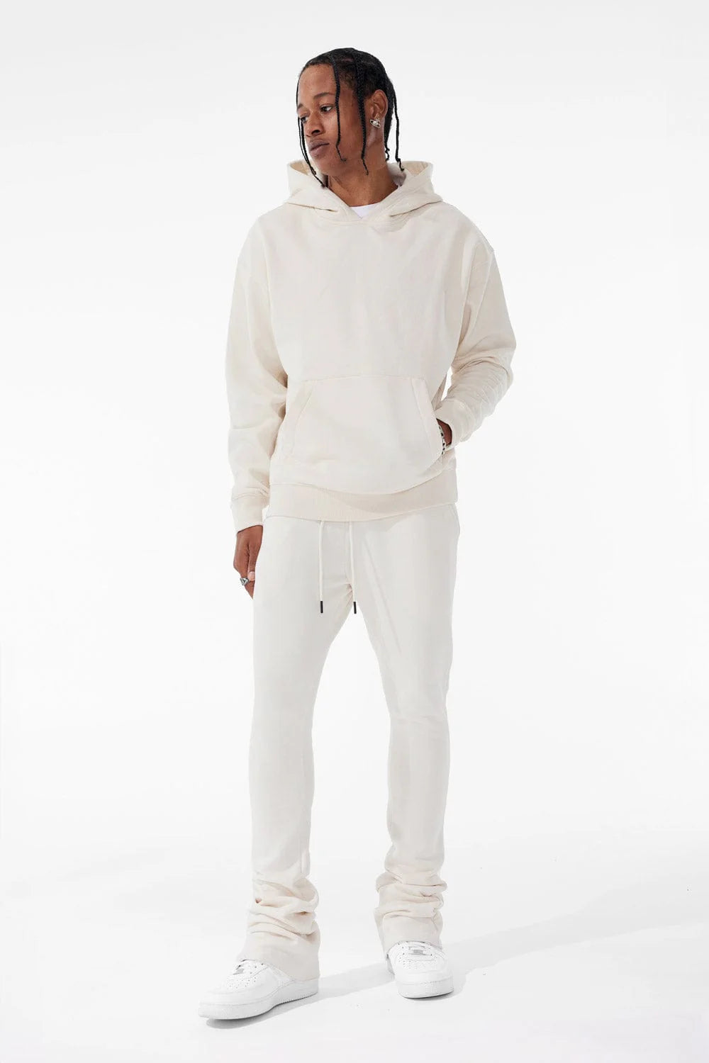 JC Uptown Stacked sweat suit Bone 8861 8860