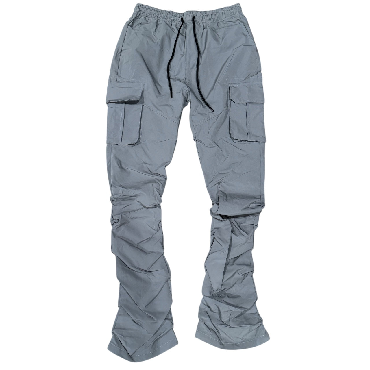 Rebel - STACKED NYLON CARGO PANT (GREY) 422 522