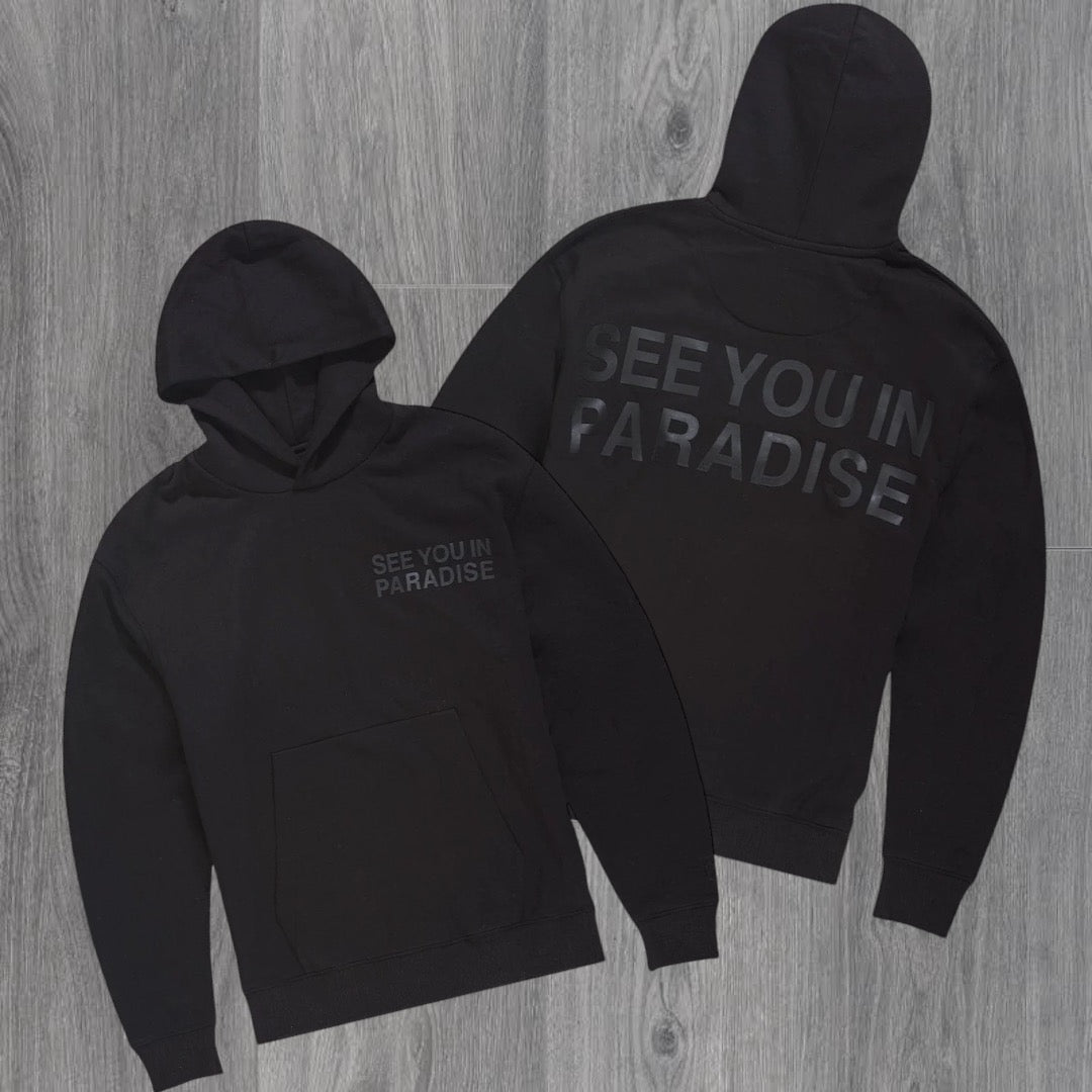 JC see you in paradise hoodie Black 8862h