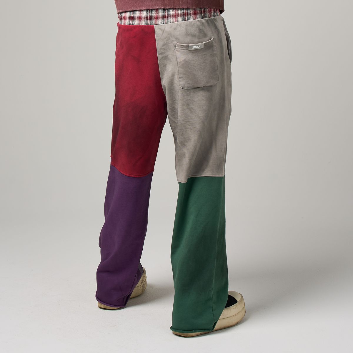 DUAA - Flare Fit Block College sweat Pants -