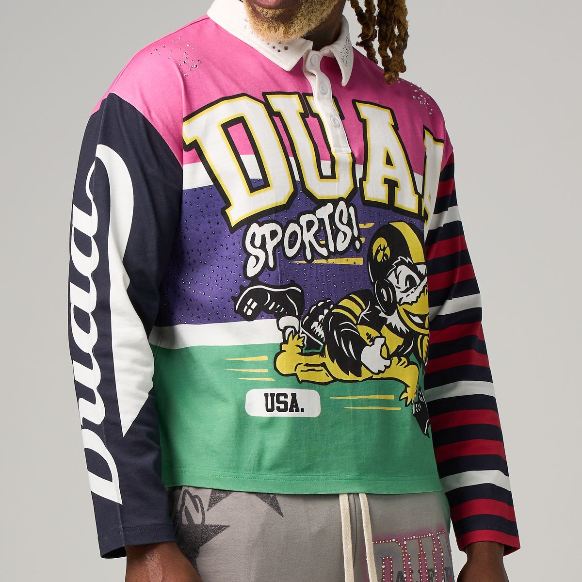 DUAA - Sports Long sleeve Polo Shirt