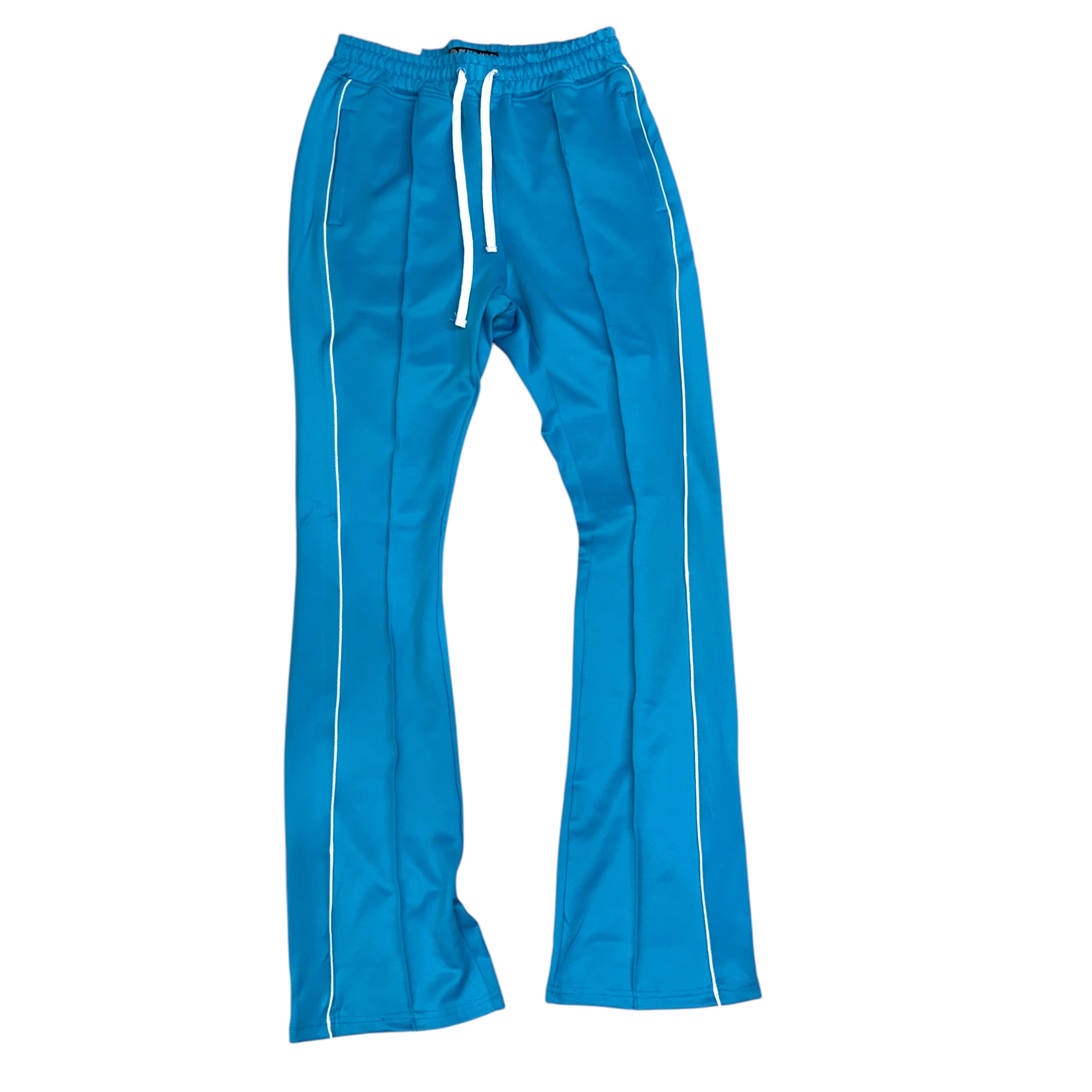 Rebel Stacked Flare Track pants Light Blue 470